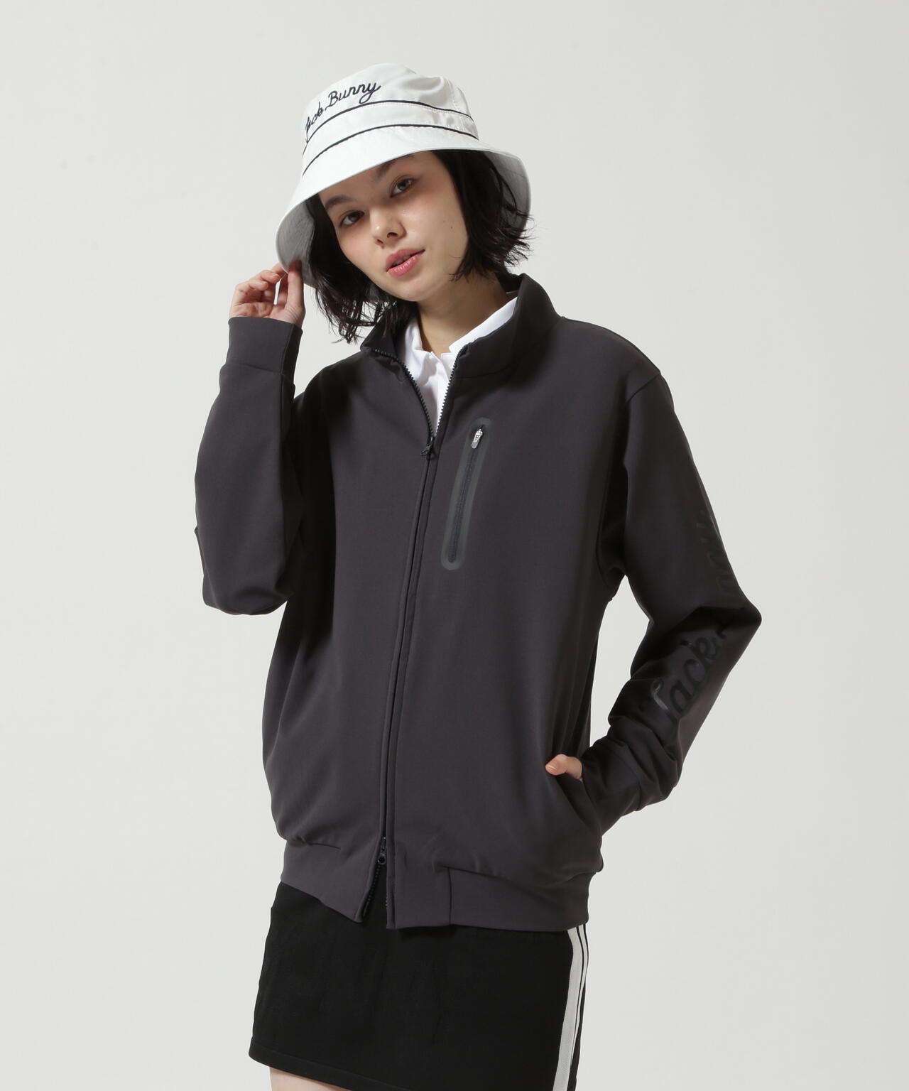 PEダンボールジップアップブルゾン
