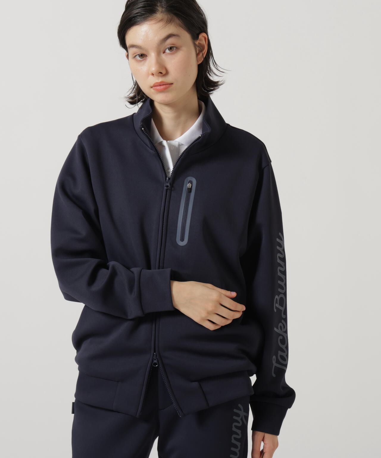 PEダンボールジップアップブルゾン