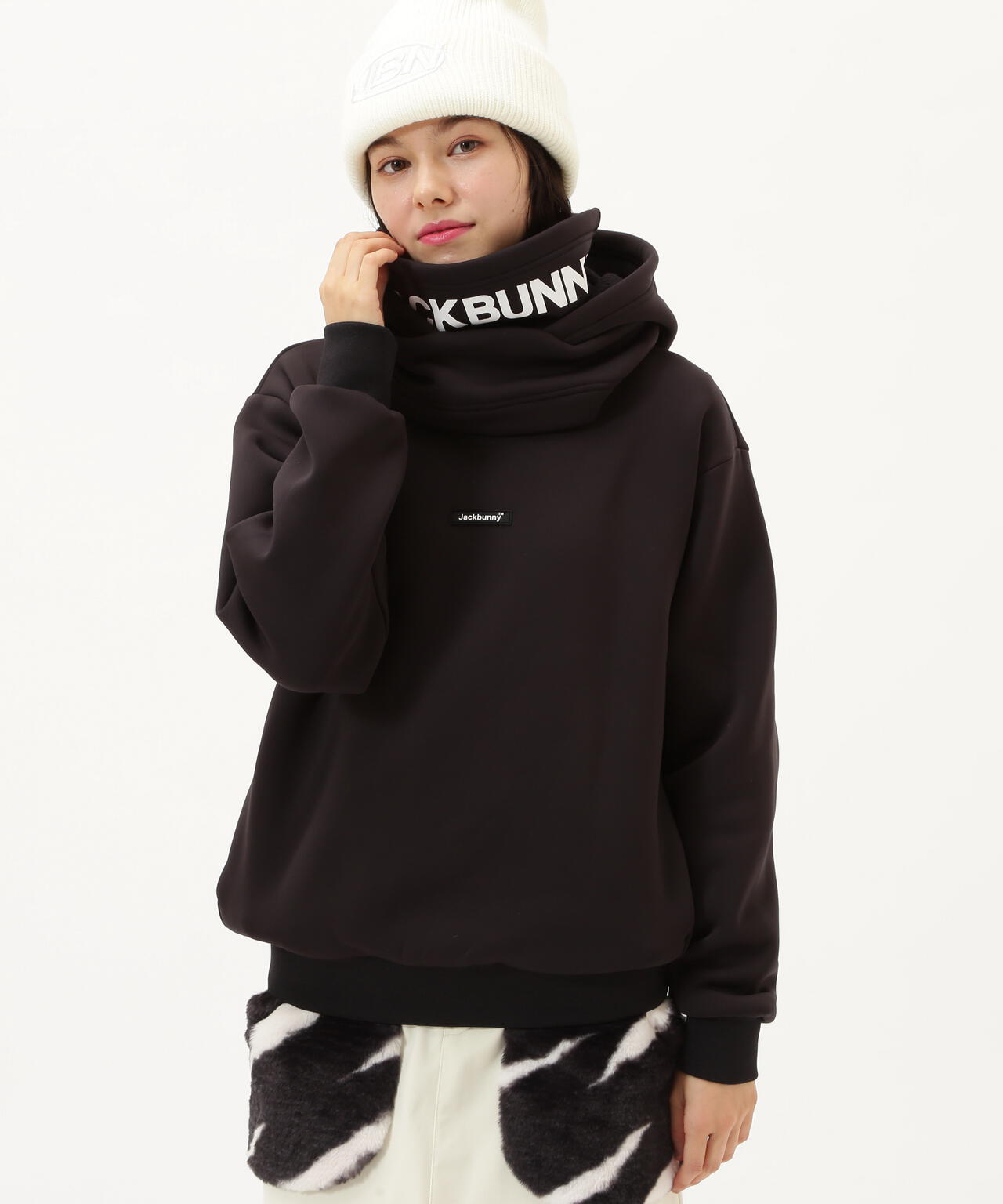【JBMINT】KARUISHI バラクラバ一体型フーディプルオーバー