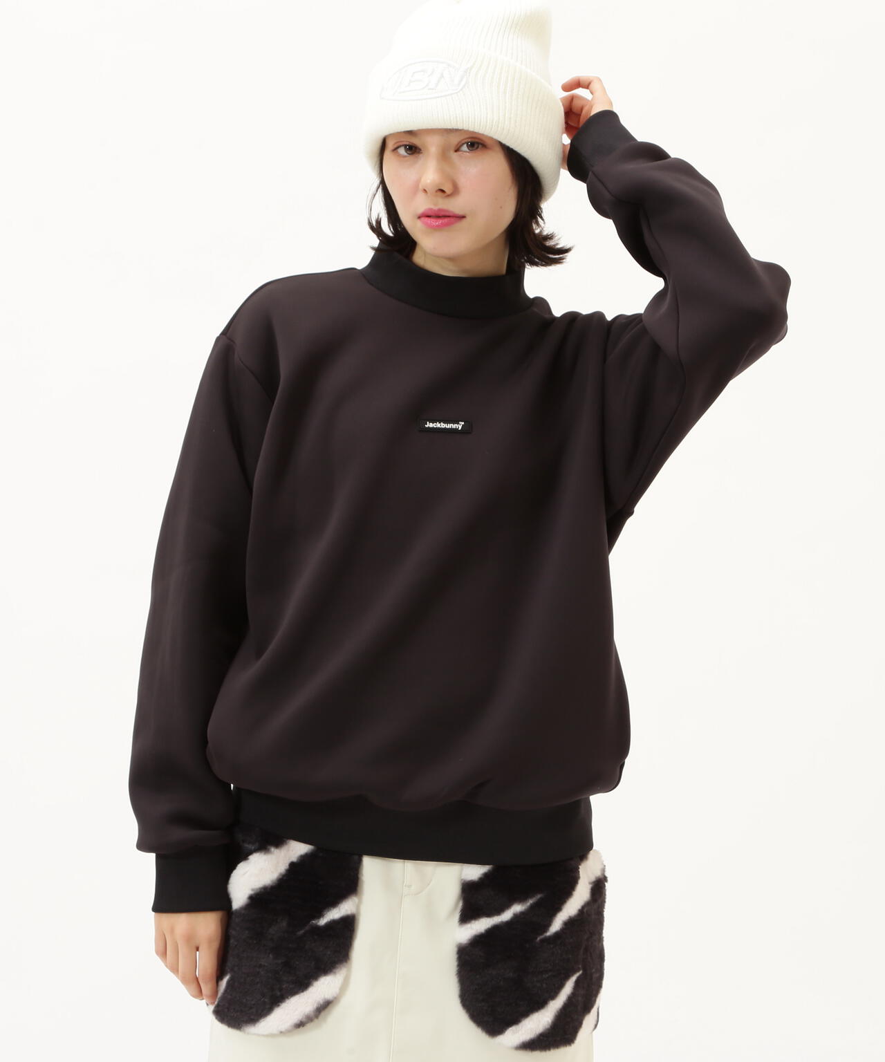 【JBMINT】KARUISHI バラクラバ一体型フーディプルオーバー