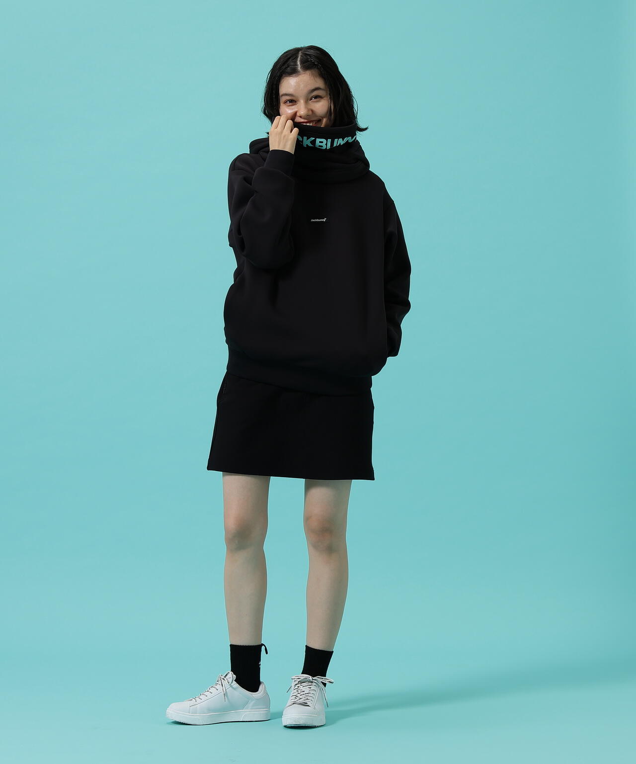 【JBMINT】KARUISHI バラクラバ一体型フーディプルオーバー