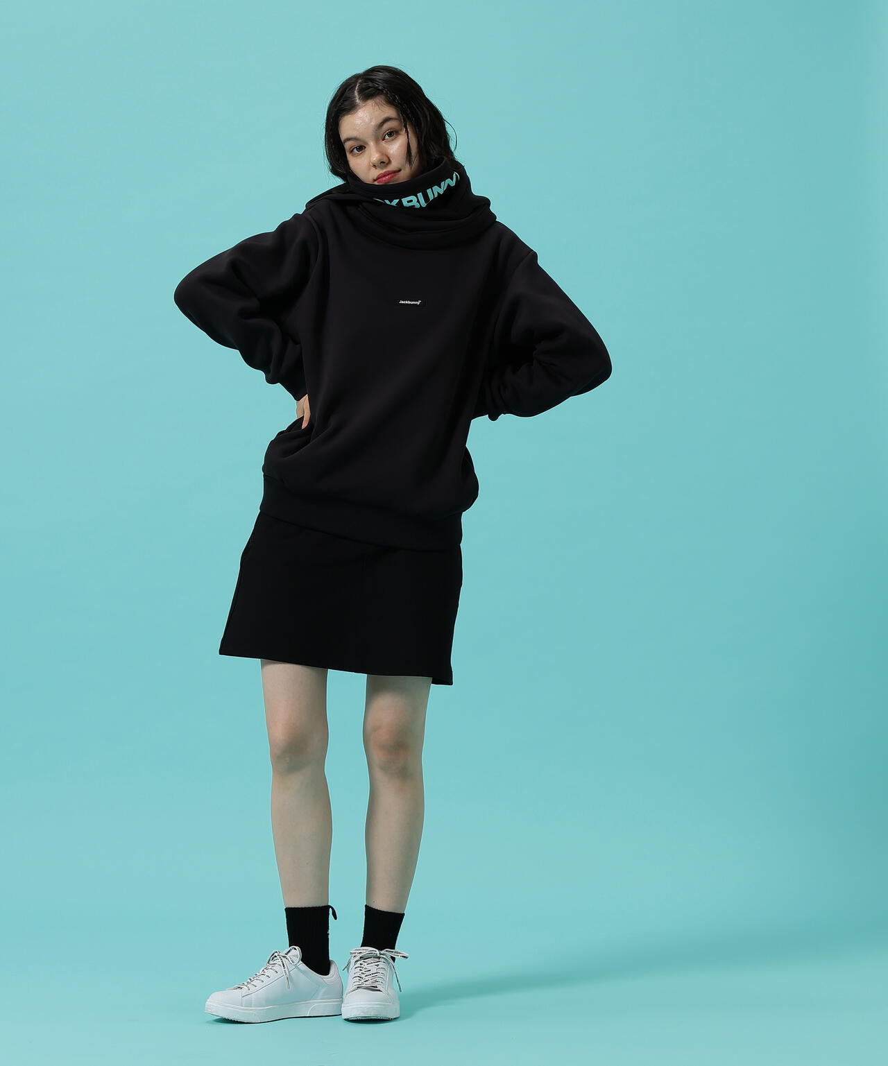 【JBMINT】KARUISHI バラクラバ一体型フーディプルオーバー