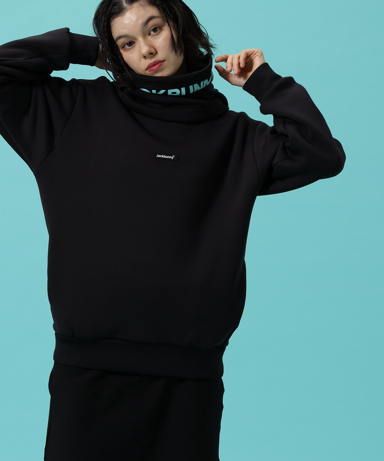 【JBMINT】KARUISHI バラクラバ一体型フーディプルオーバー