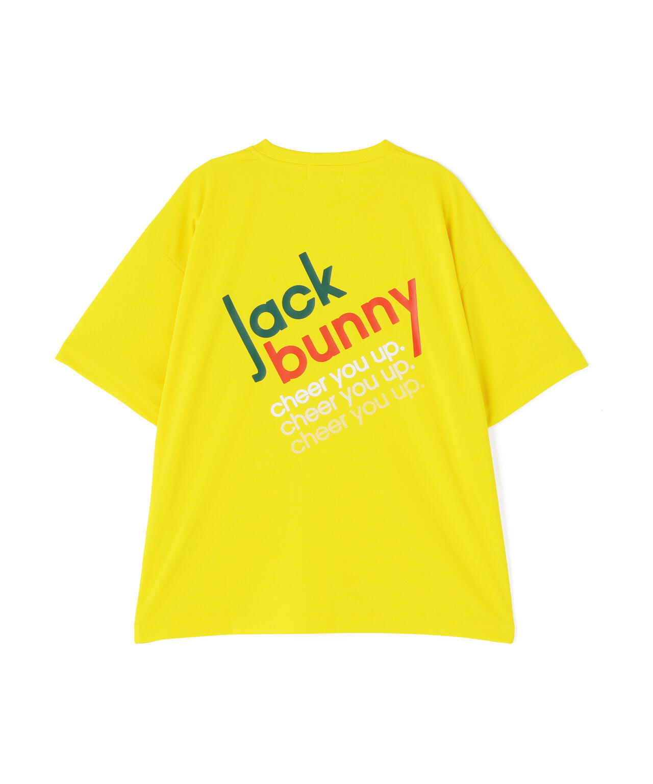 PEバックメッシュ半袖プリントTシャツ