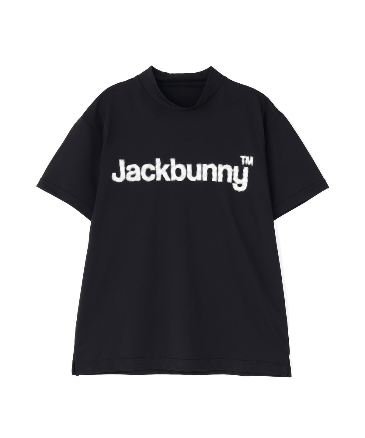ハイストレッチ変形メッシュ半袖モックネックカットソー