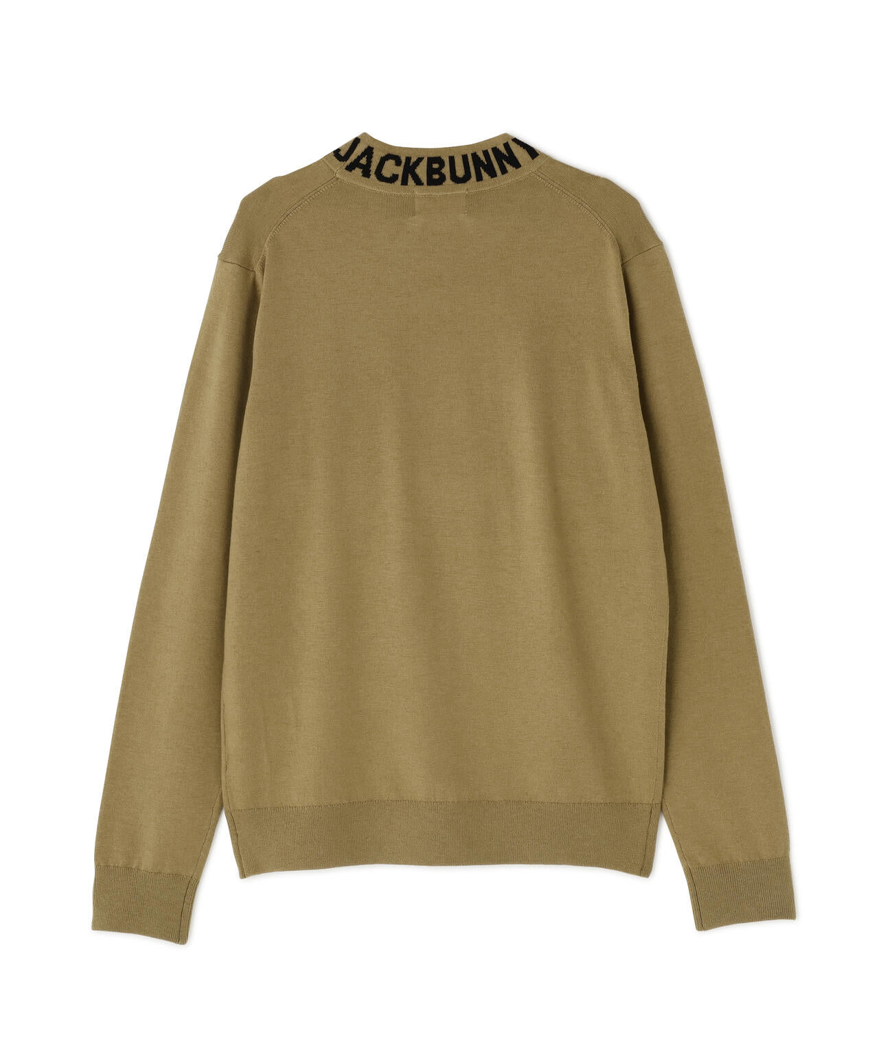カシミヤタッチモックネックニット