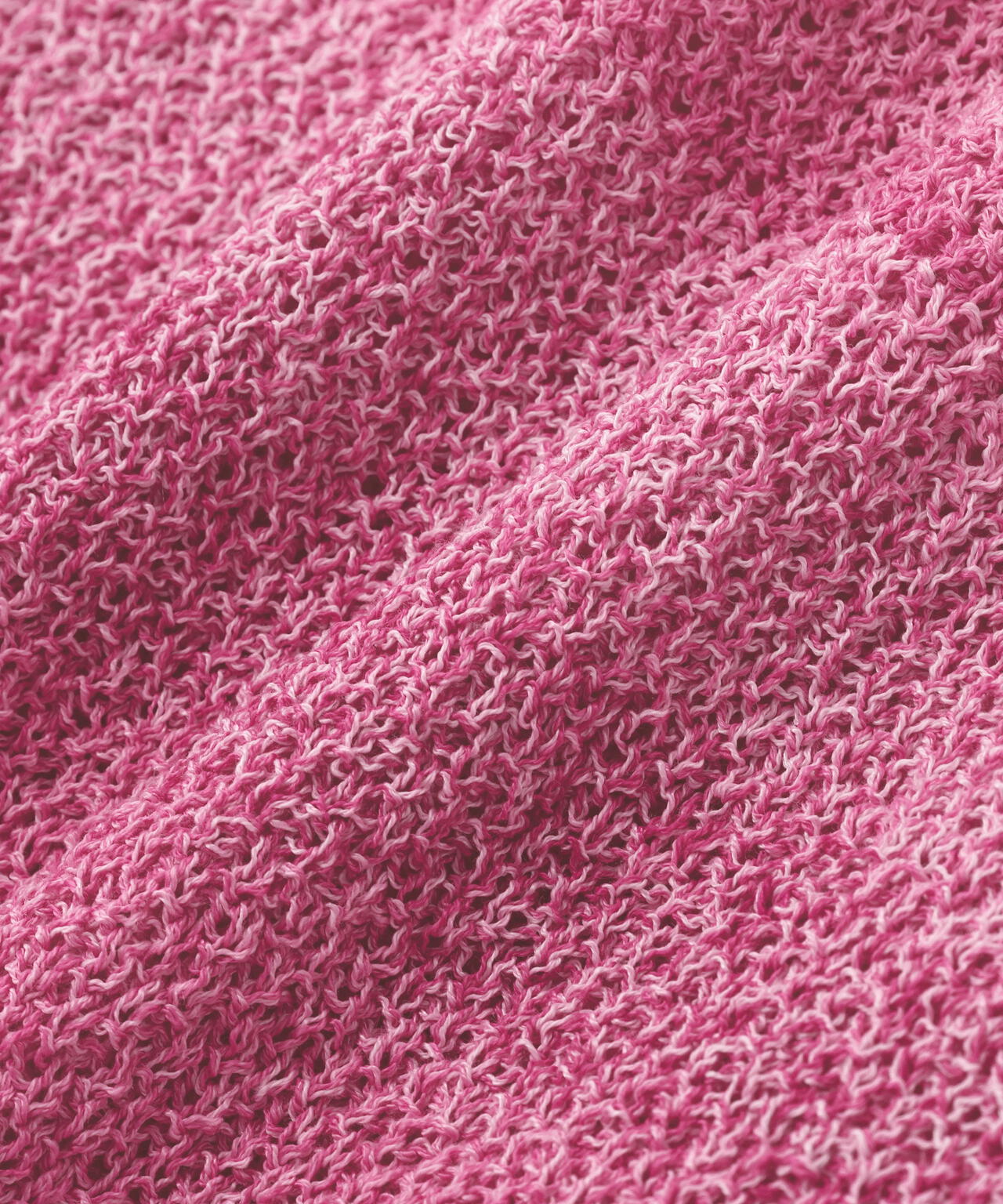 カノコ編みPEVネックニットベストプルオーバー