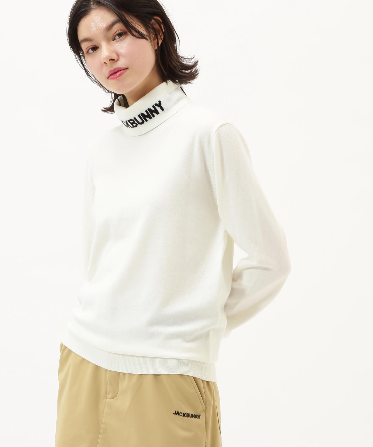 【直営店舗&公式オンライン限定】カシミヤタッチタートルネックニットプルオーバー