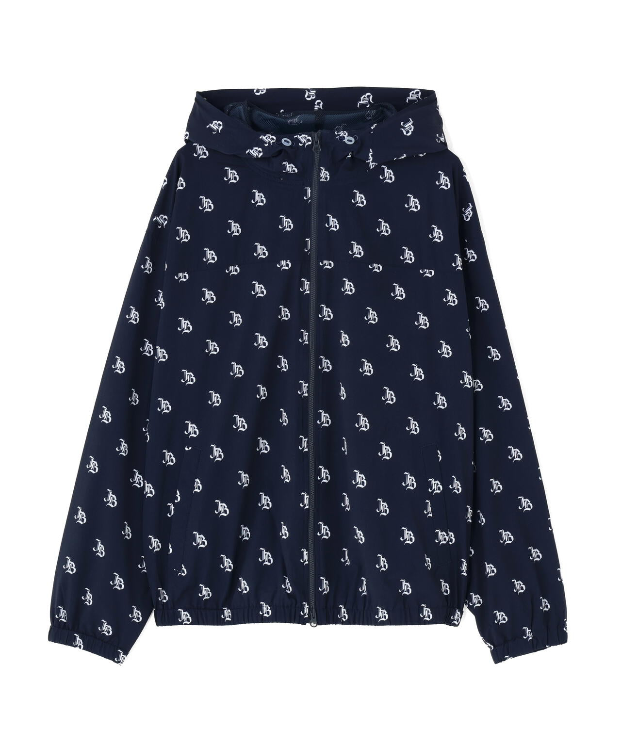 ゴシックロゴプリント裏メッシュフーディブルゾン (WOMENS)