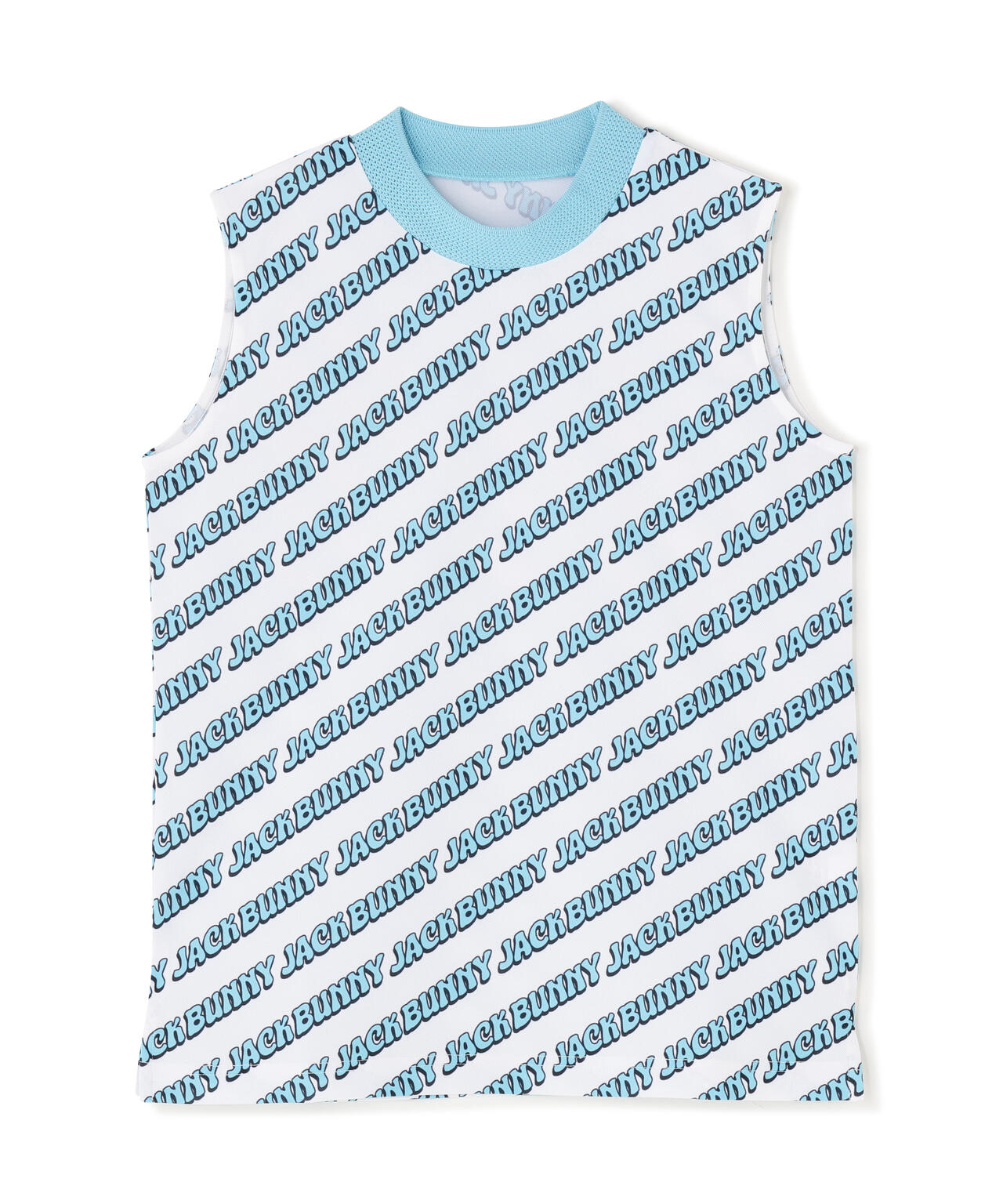 【ルナ&サニー】ロゴ総柄シングルカノコ ノースモックネック