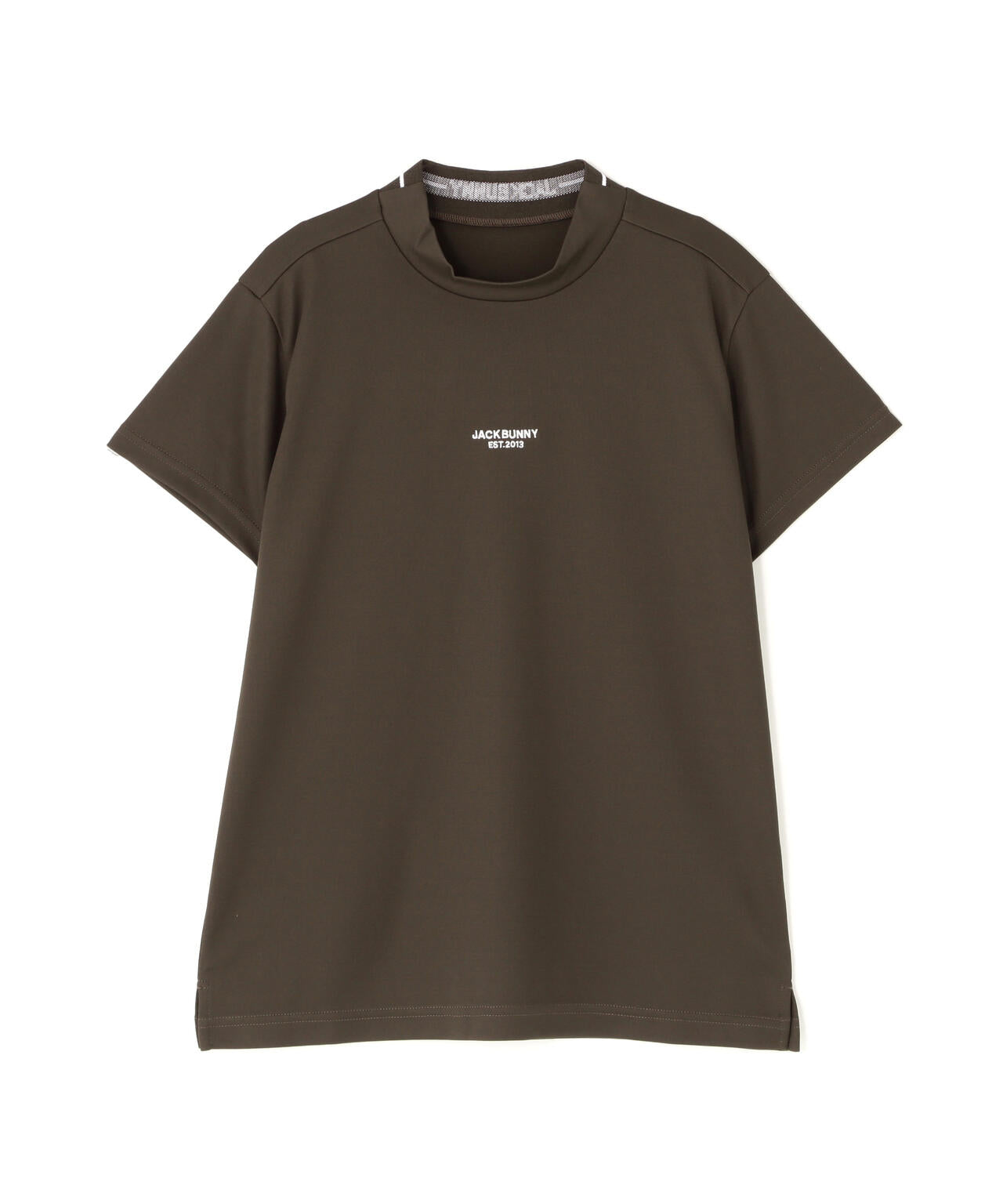 サンベールUVカットカノコ半袖モックネックカットソー