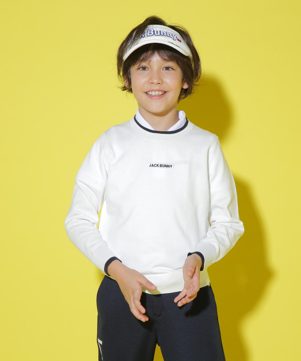 16Gクルーネックニットプルオーバー (ジュニア)