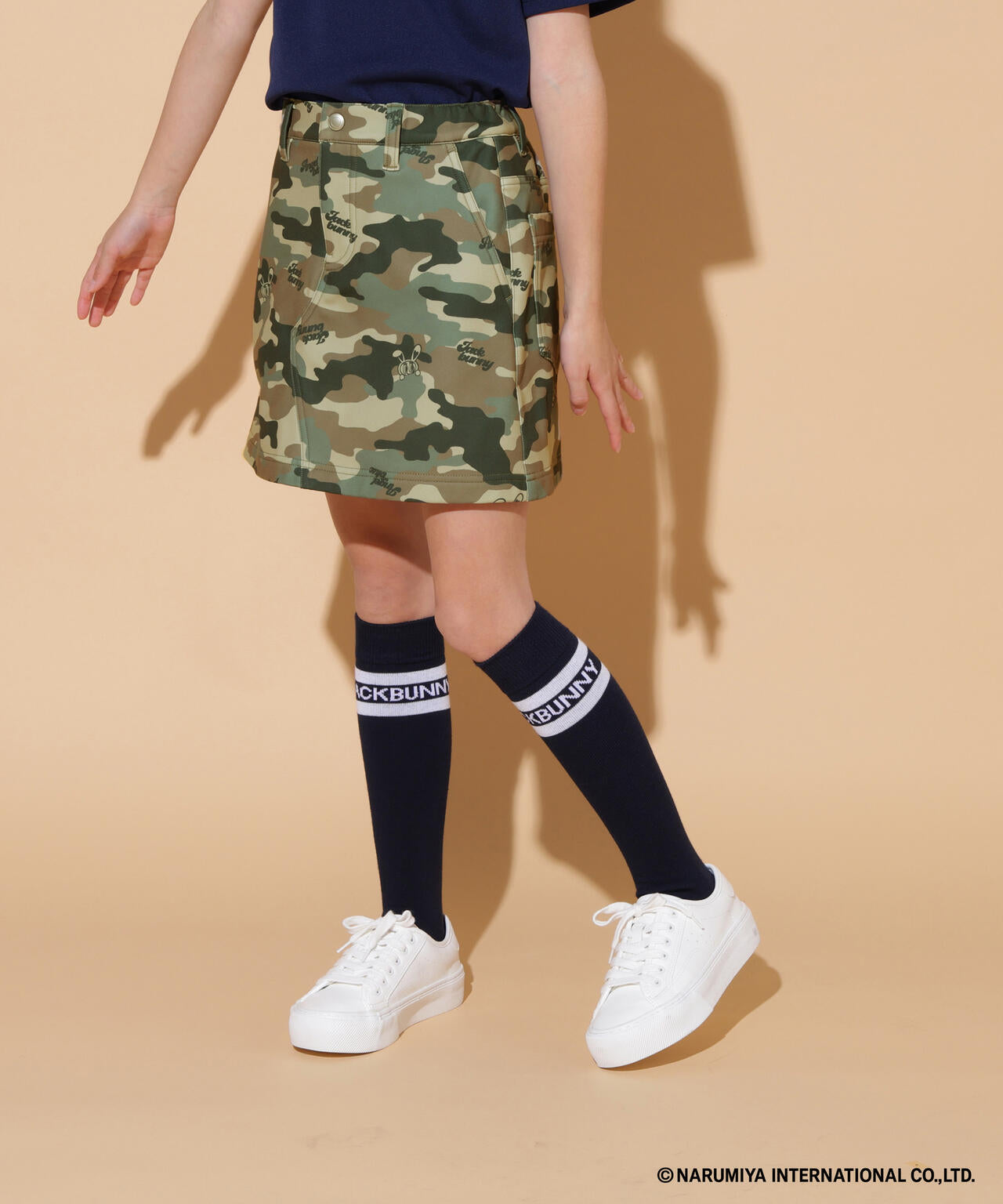 【一部店舗&公式オンライン限定】エンジェルブルーコラボカモフラ柄スカート (ジュニア)