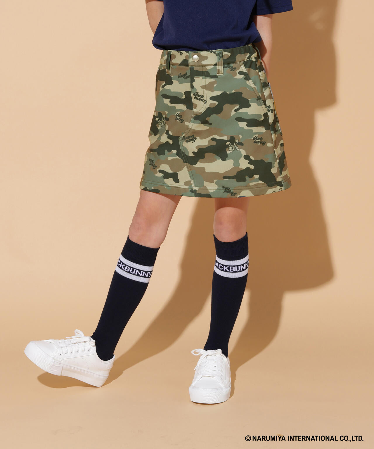 【一部店舗&公式オンライン限定】エンジェルブルーコラボカモフラ柄スカート (ジュニア)