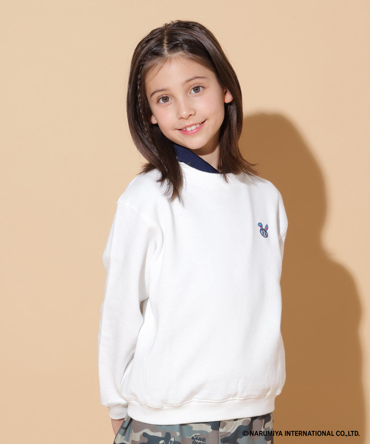 【一部店舗&公式オンライン限定】エンジェルブルーコラボ裏毛スウェットクルーネックプルオーバー (ジュニア)