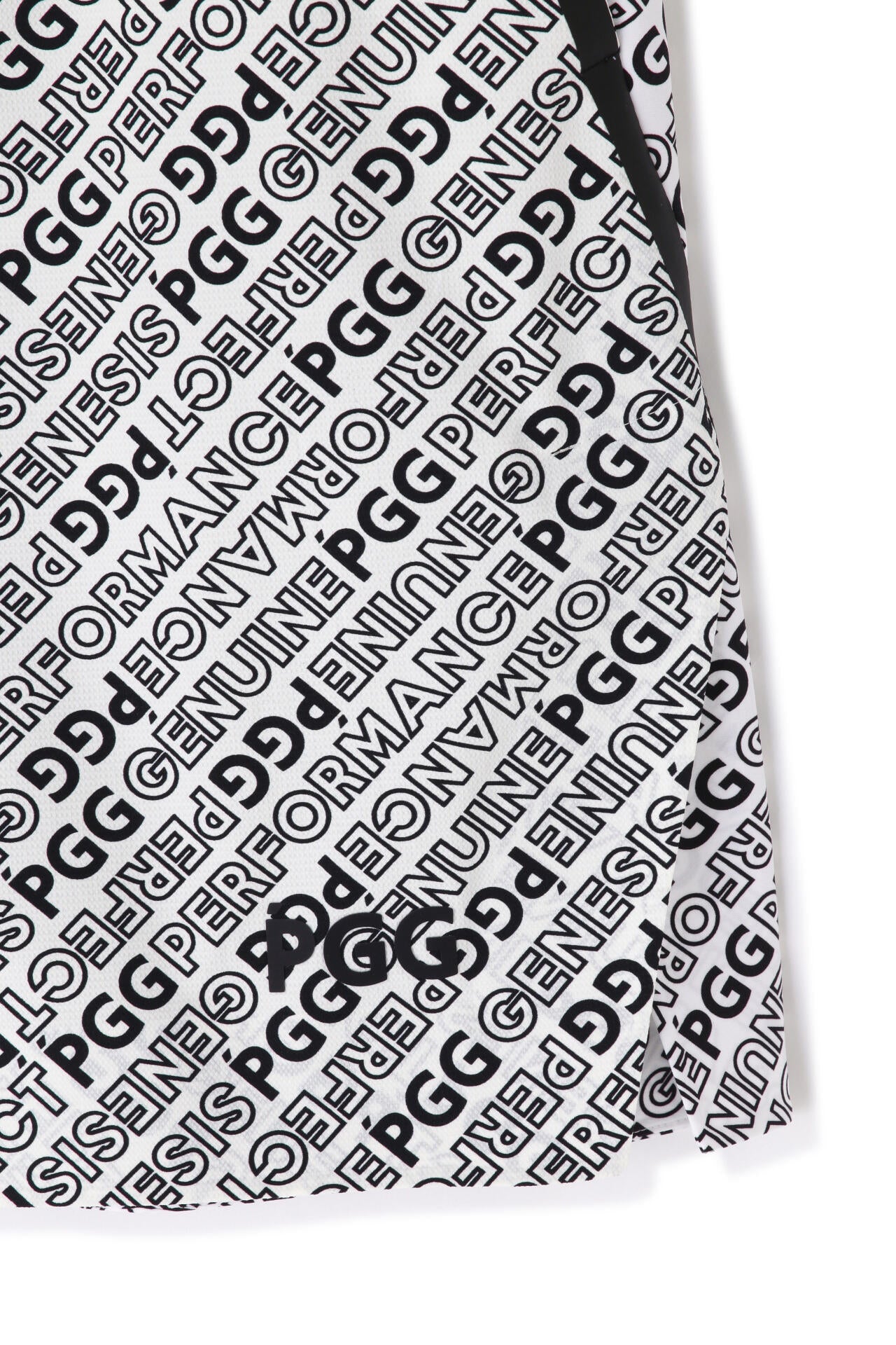 【PGG】ナイロンドビーストレッチ ハイブリッドショートパンツ <マーブル・ロゴ総柄> (MENS)