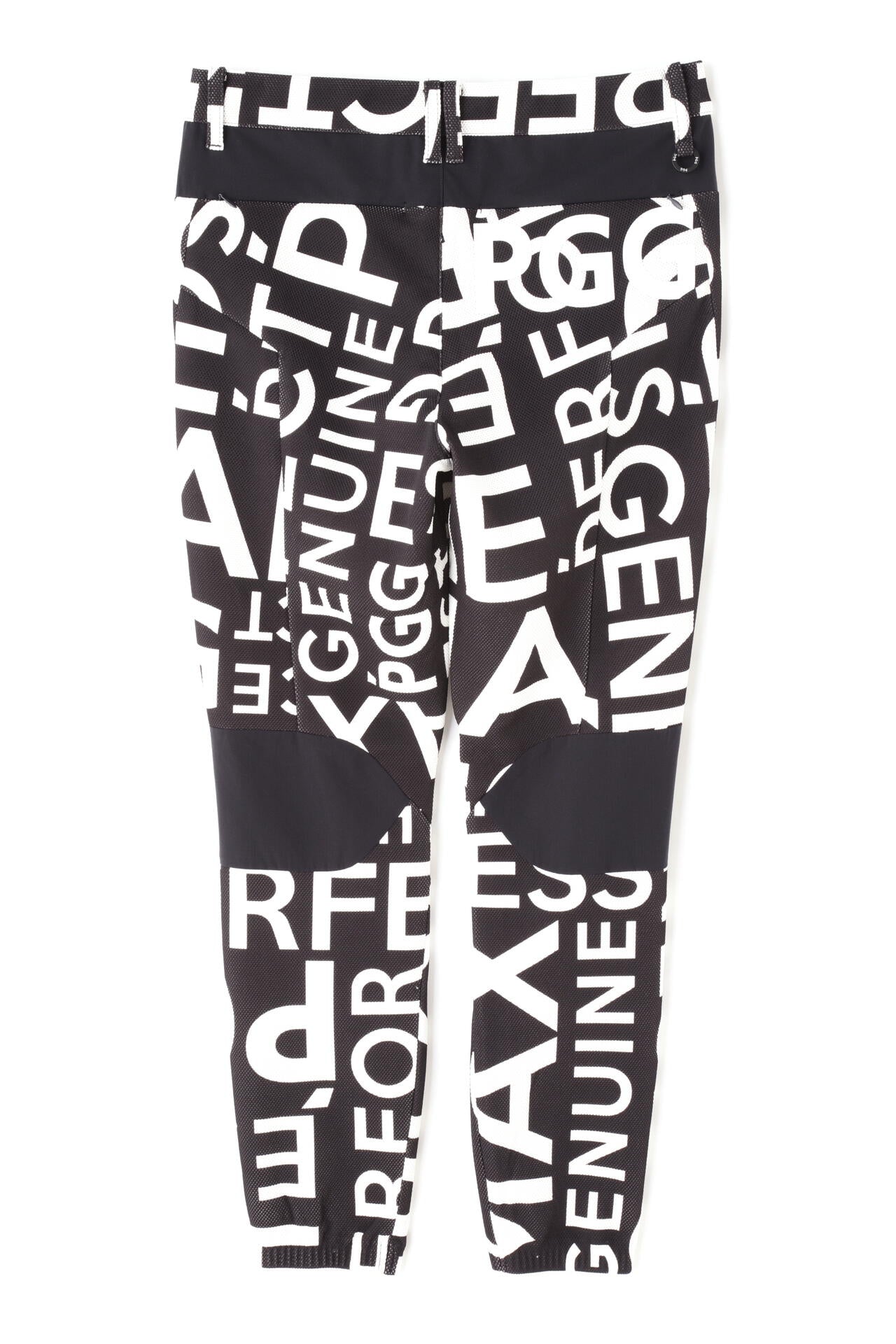 【PGG】ダブルラッセルパンツ <杢グレー&ロゴ総柄> (MENS)