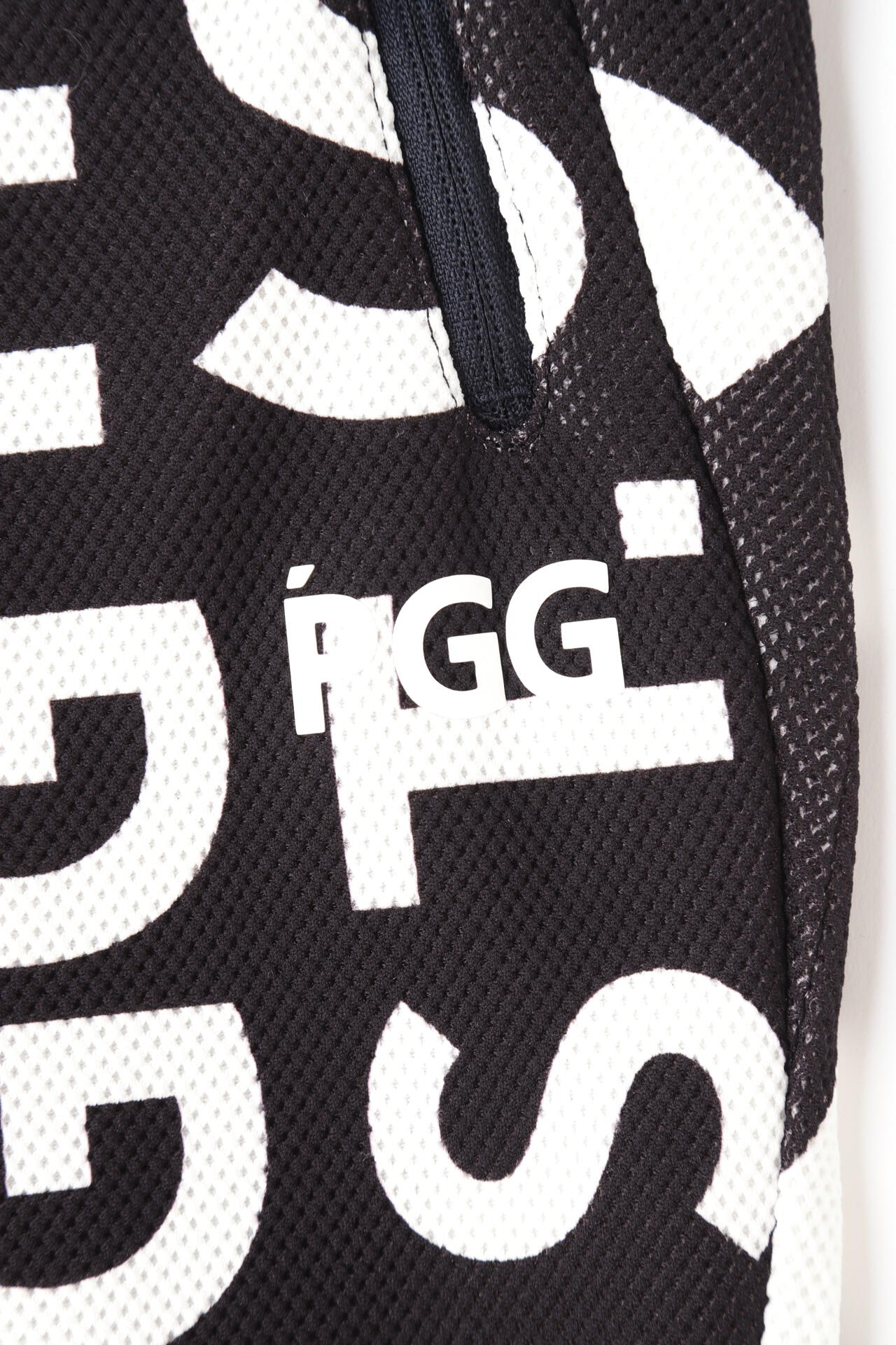 【PGG】ダブルラッセルパンツ <杢グレー&ロゴ総柄> (MENS)
