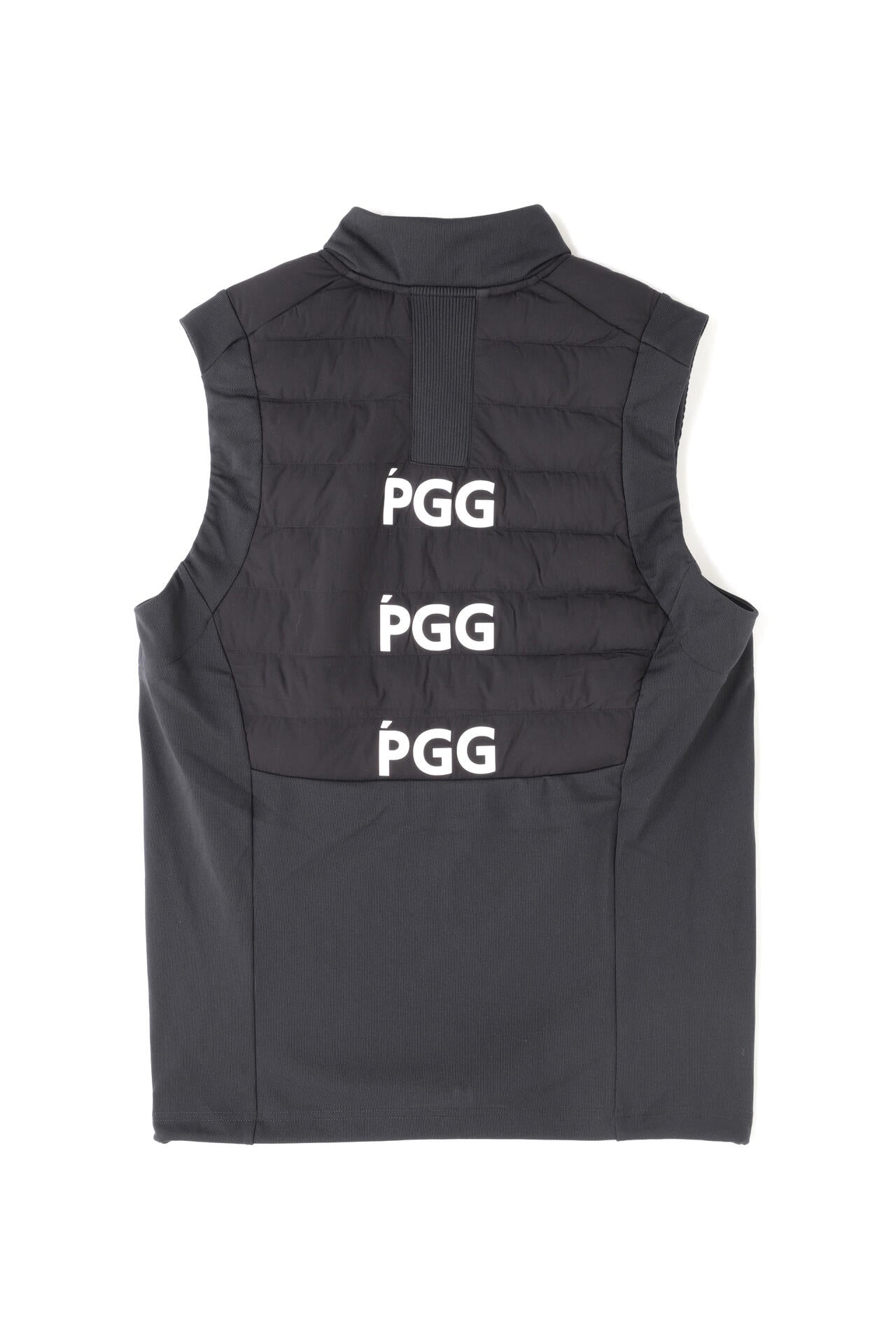 【PGG】アモッサ×ナイロンメカニカルストレッチタフタ スタンドジップベスト (MENS)