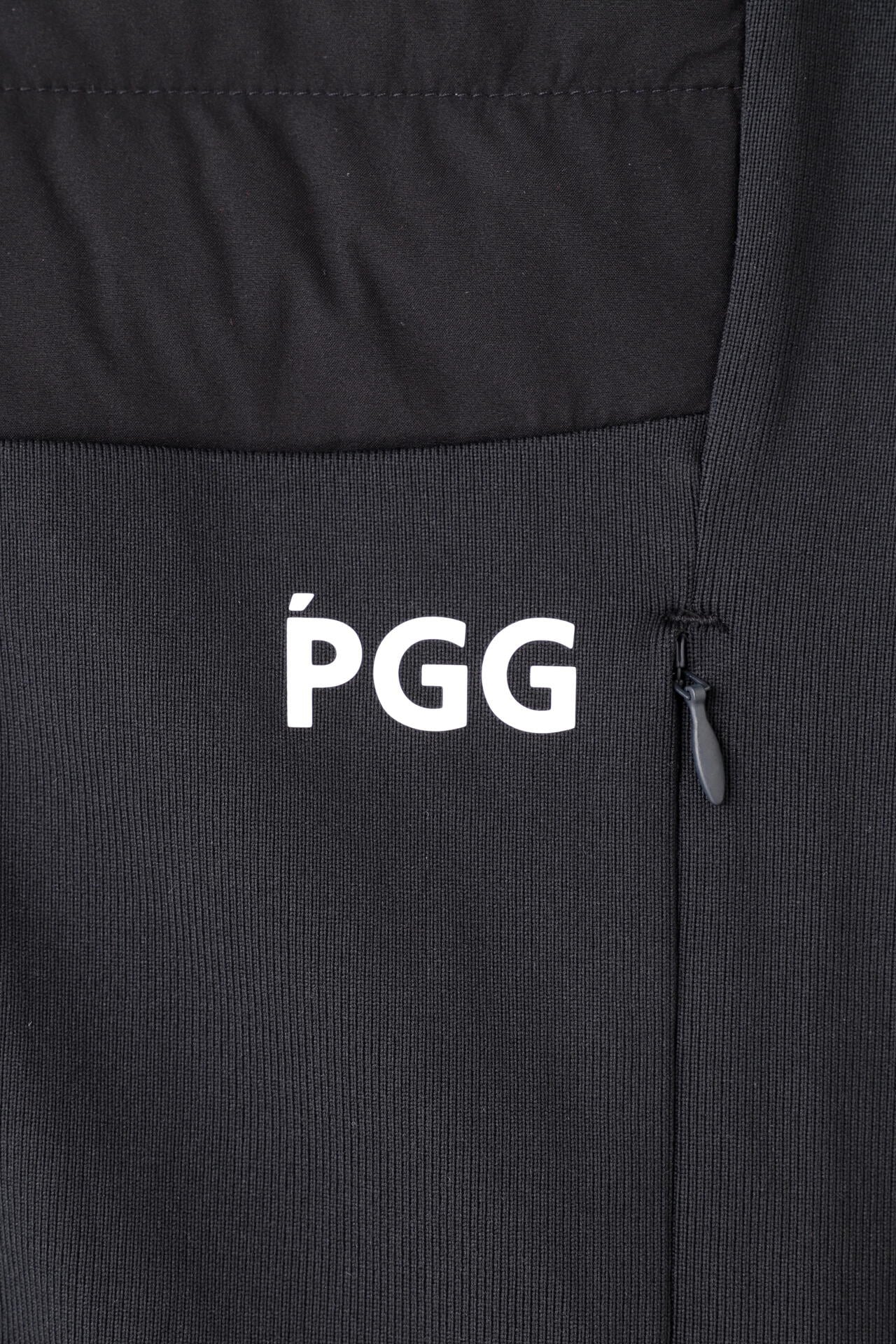 【PGG】アモッサ×ナイロンメカニカルストレッチタフタ スタンドジップベスト (MENS)