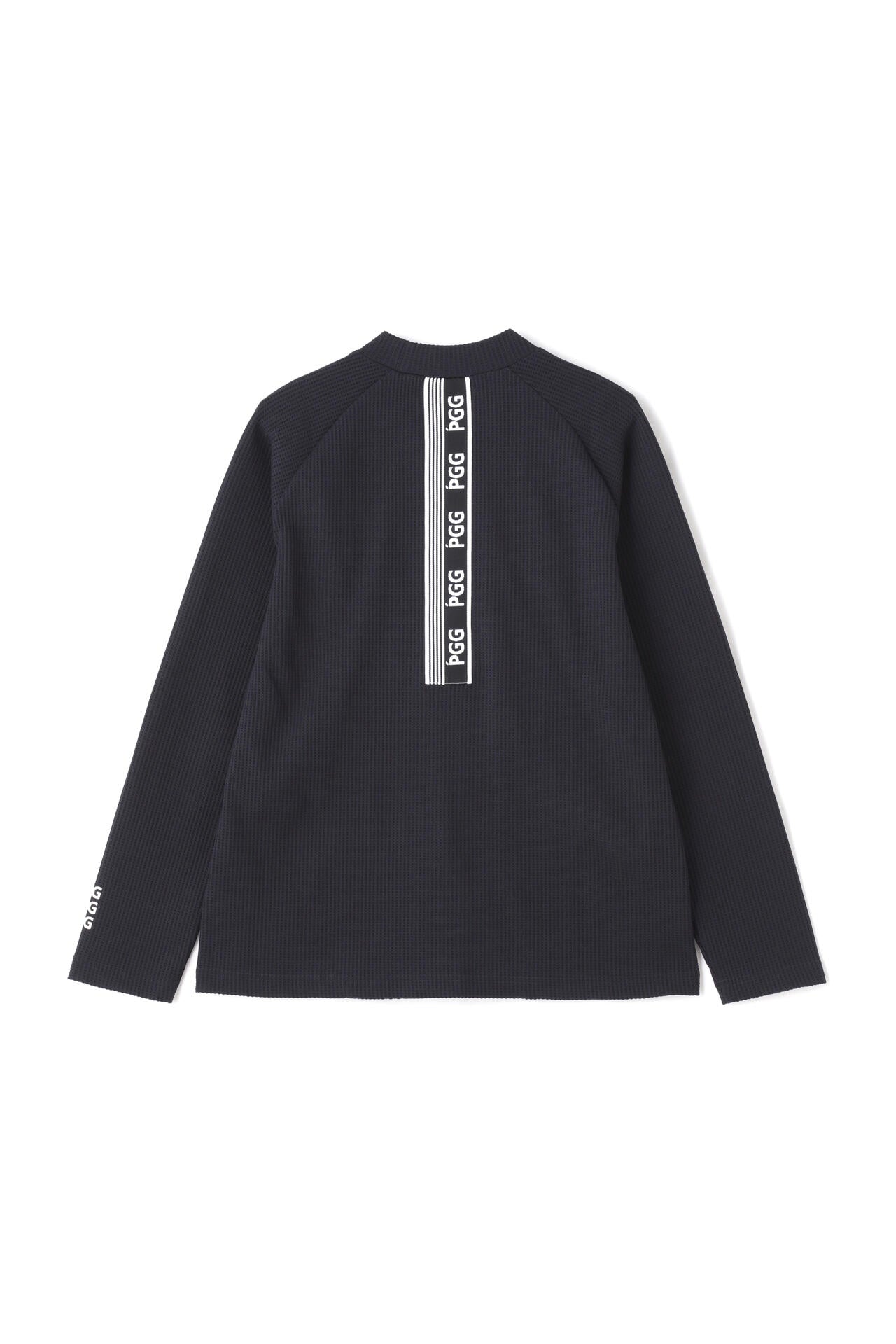 【PGG】ワッフル長袖モックネックカットソー (MENS)