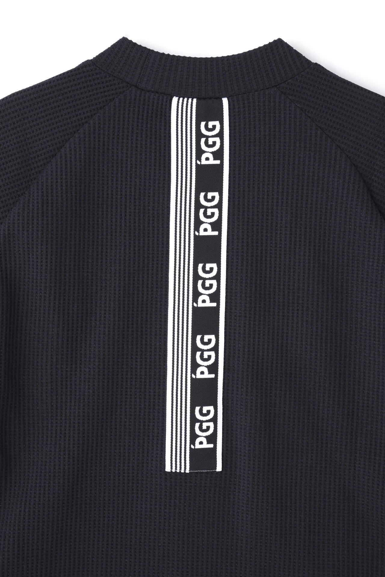 【PGG】ワッフル長袖モックネックカットソー (MENS)