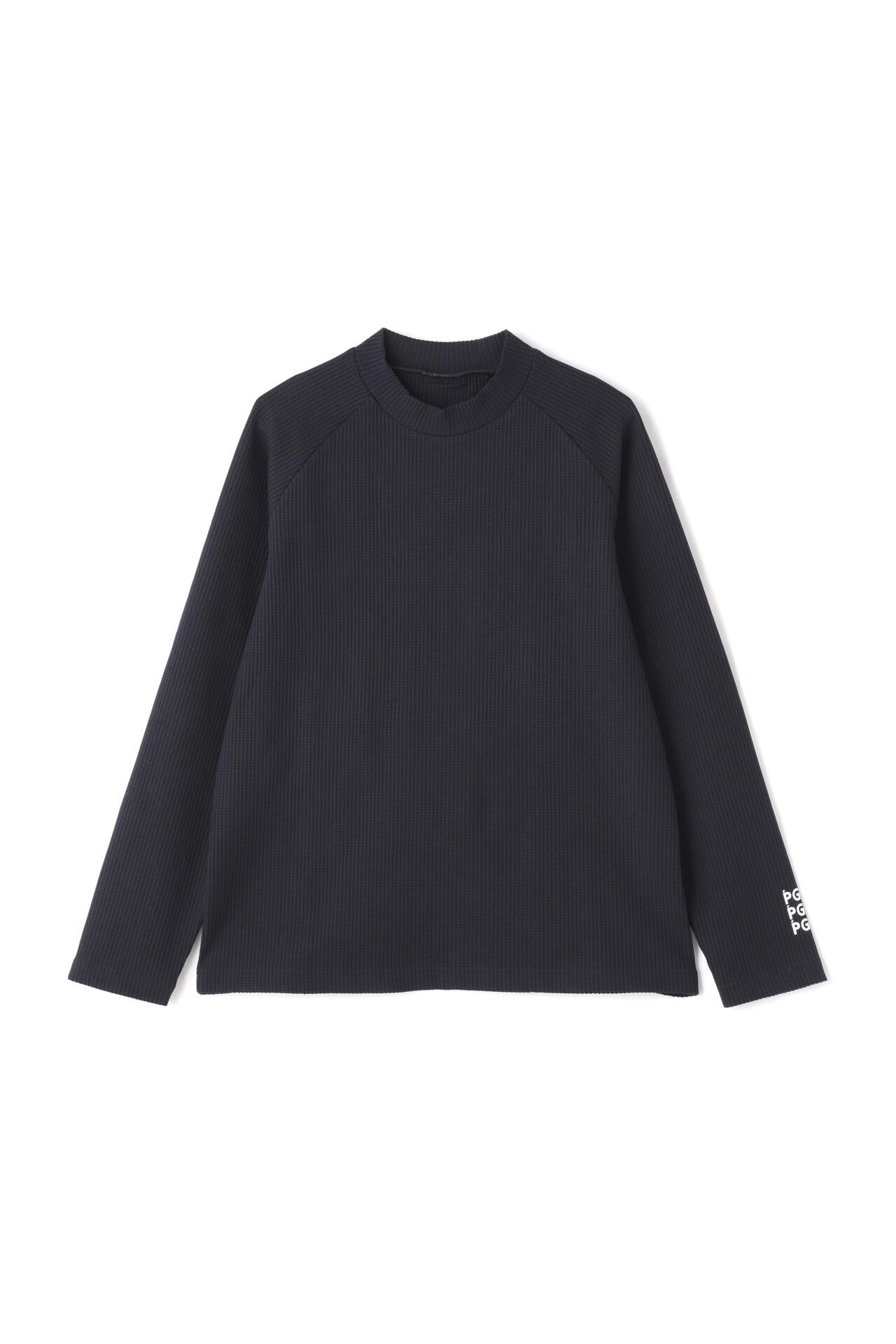 【PGG】ワッフル長袖モックネックカットソー (MENS)