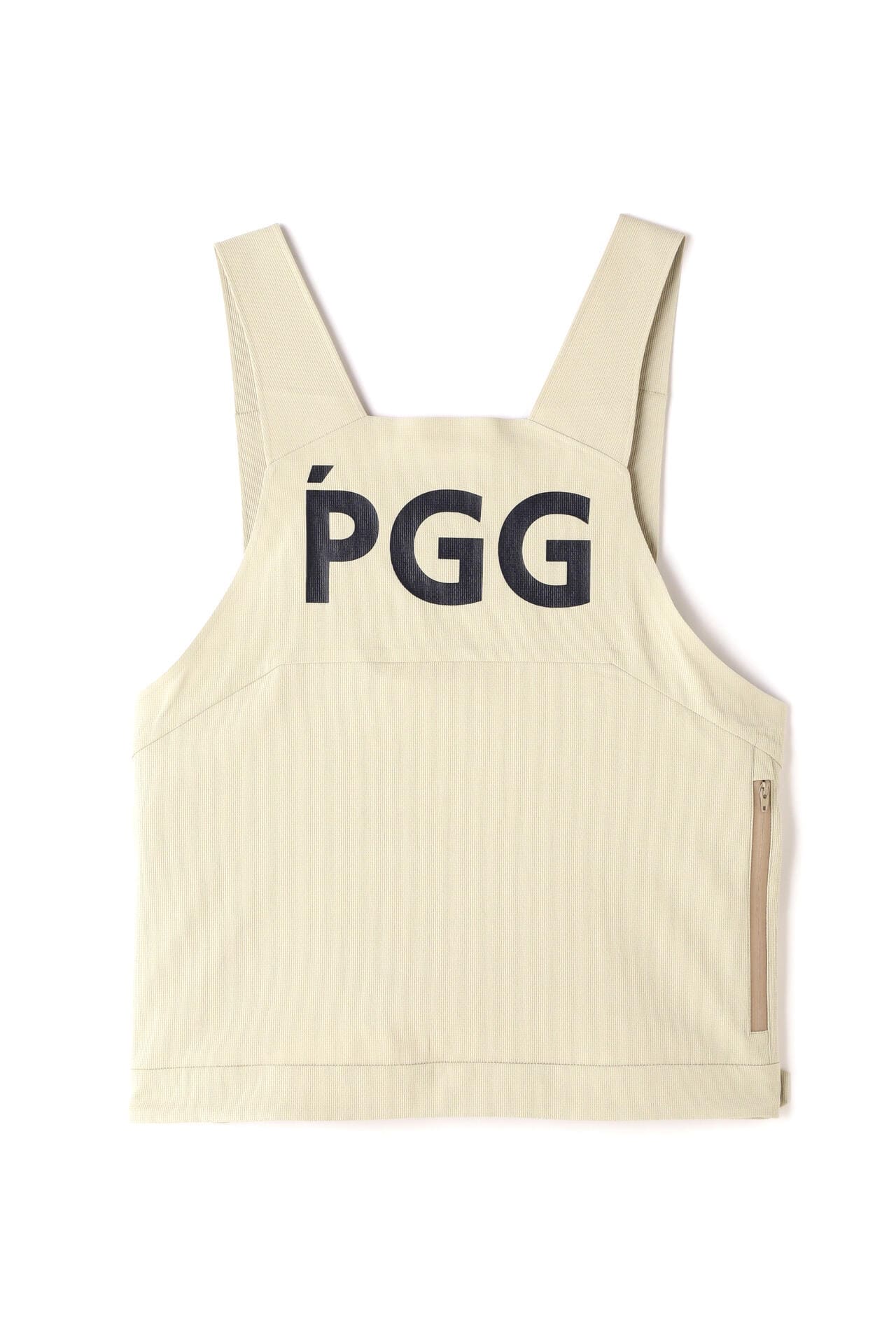 【PGG】ポリステルドビーストレッチ オーバーオール風ベスト (MENS)