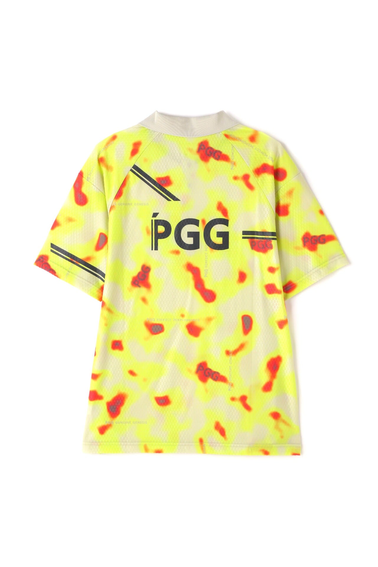 【PGG】トリコットジャガード ナイロンストレッチ半袖ポロシャツ <サーモグラフィ> (MENS)