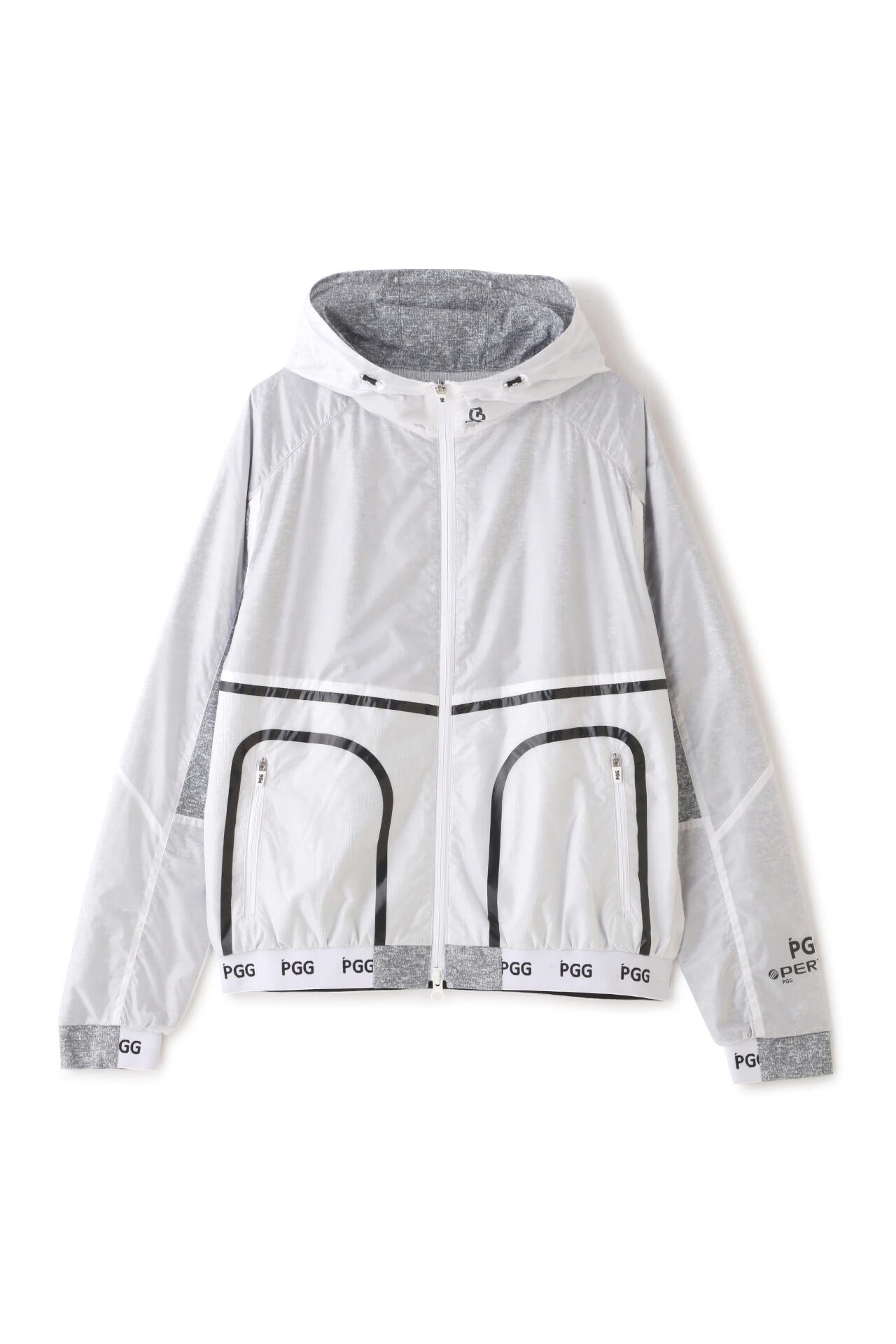 【PGG】PERTEX DIAMOND FUSE フーディブルゾン <杢グレー> (LADIES)
