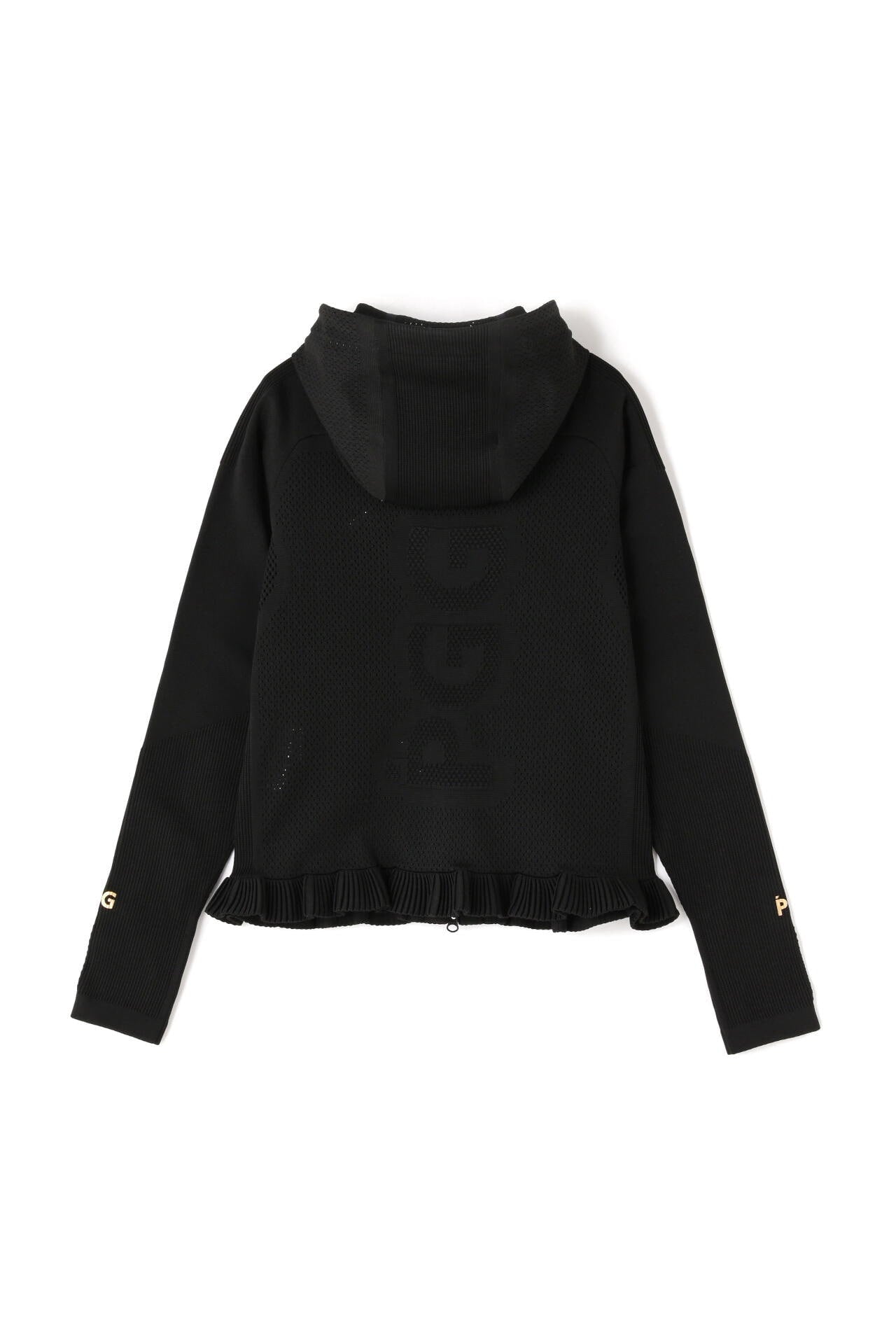 【PGG】【GSIX】ポリエステルヤーン フルジップニットフーディジャケット (LADIES)