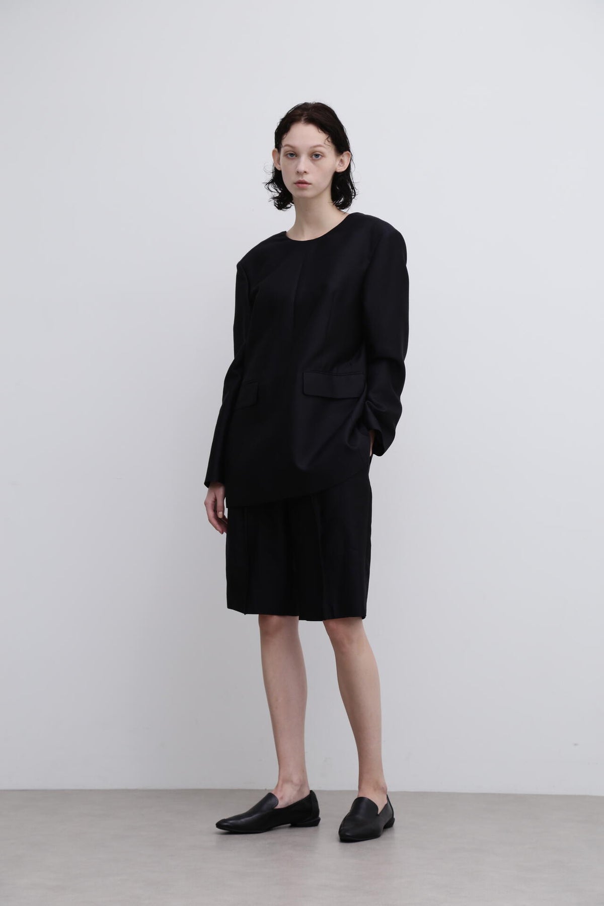 <UNiPH>シルクウールツイルブラウス