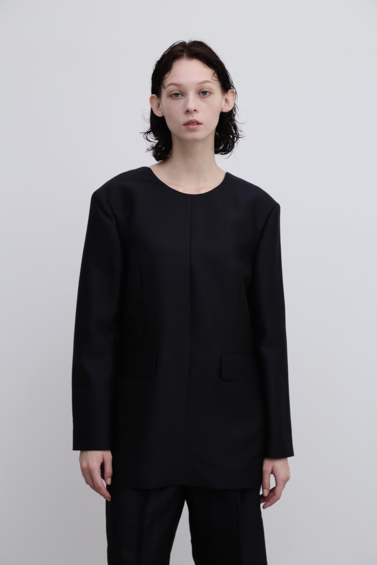 <UNiPH>シルクウールツイルブラウス