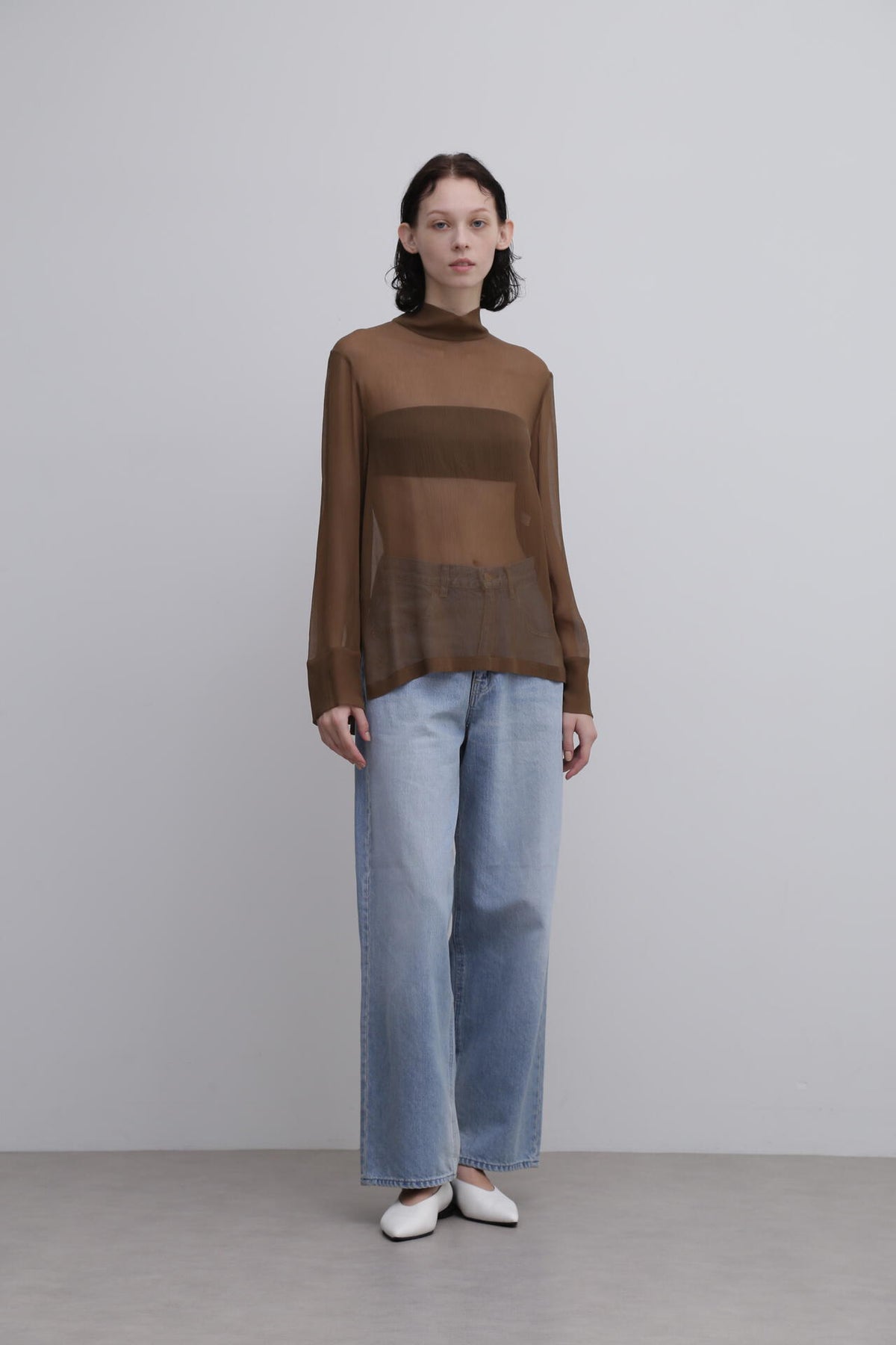 <UNiPH>シルククレープブラウス