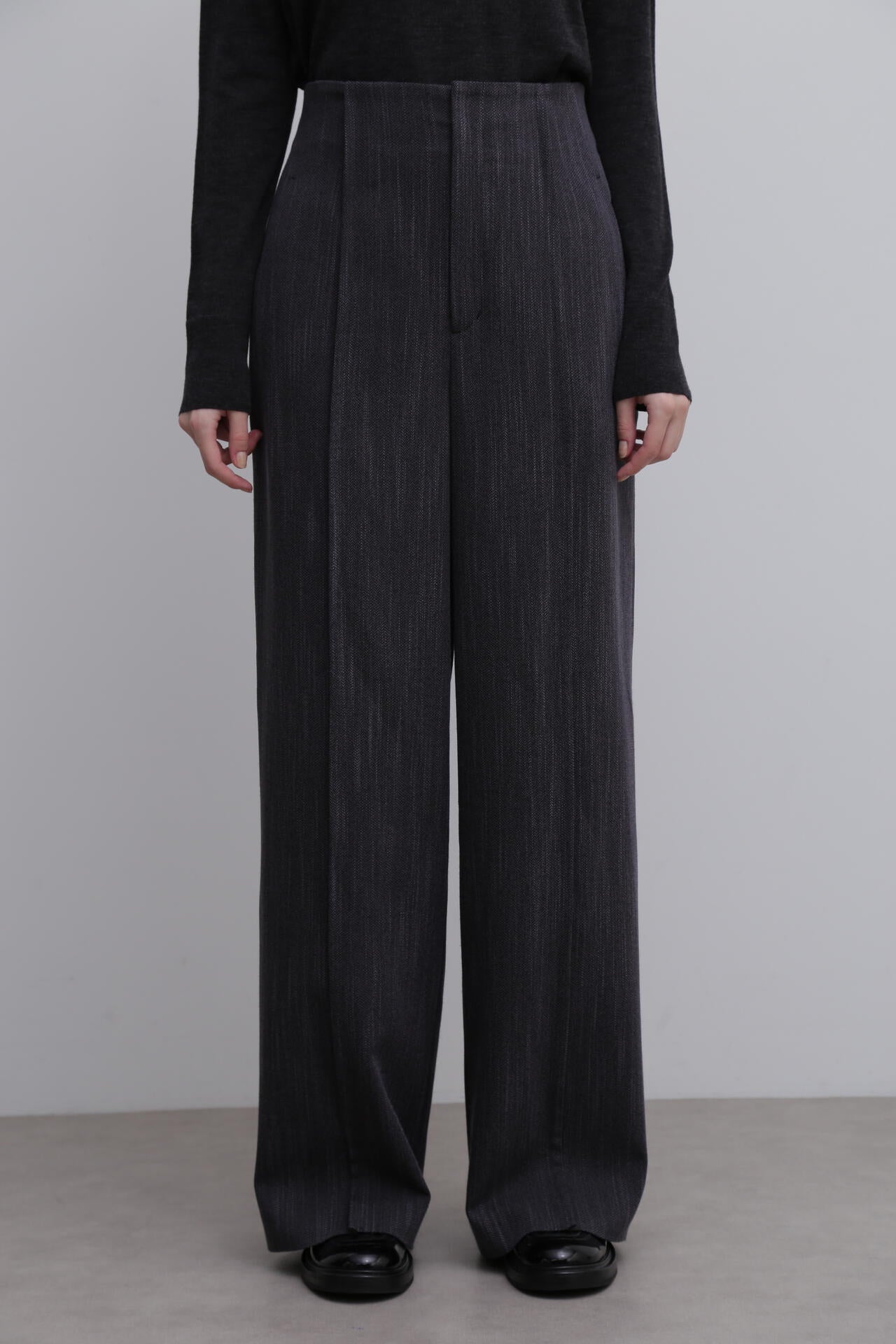 <UNiPH>ツィーディヘリンボーンパンツ