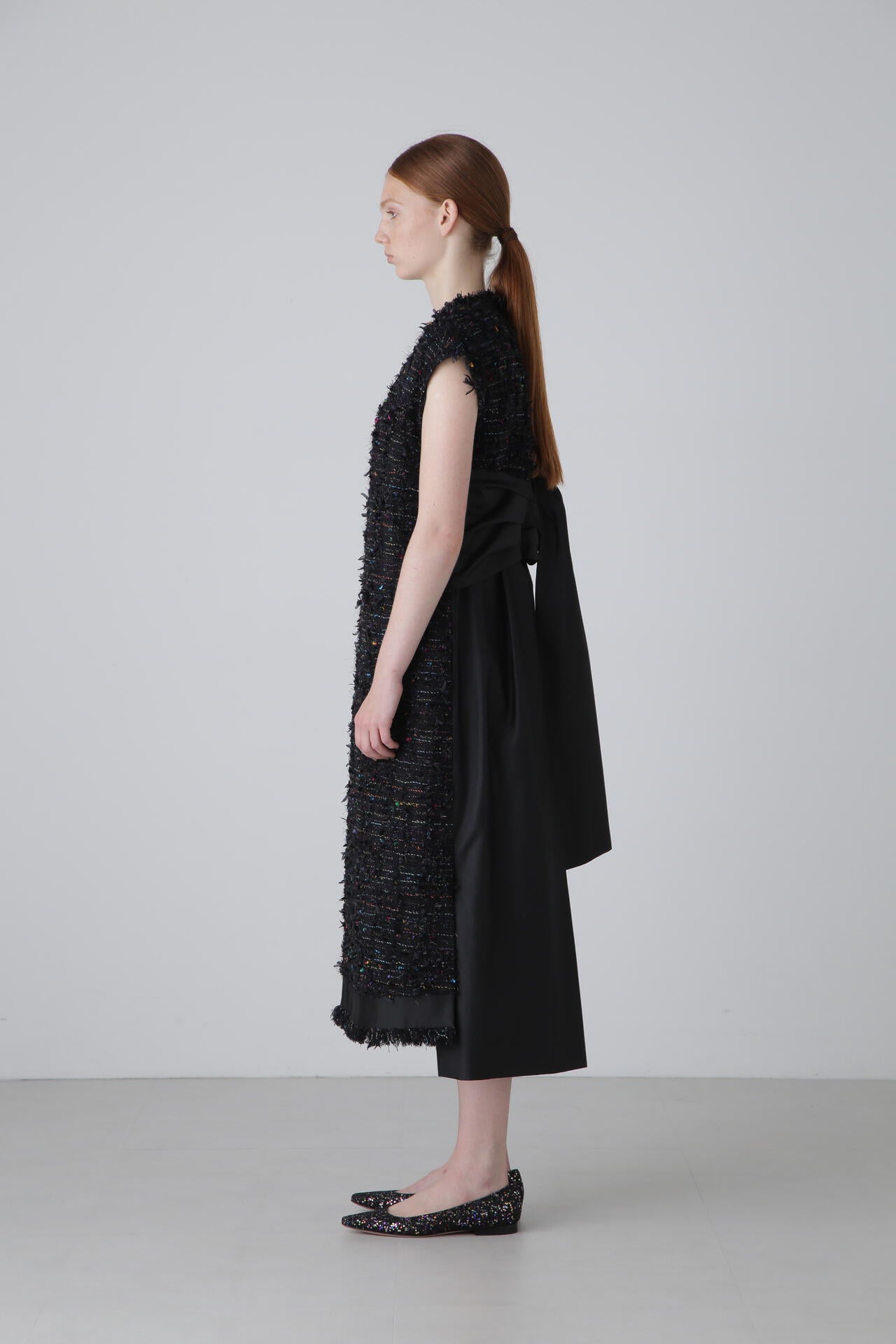 <BLACK LABEL> MALHIAマルチネオンツィードワンピース