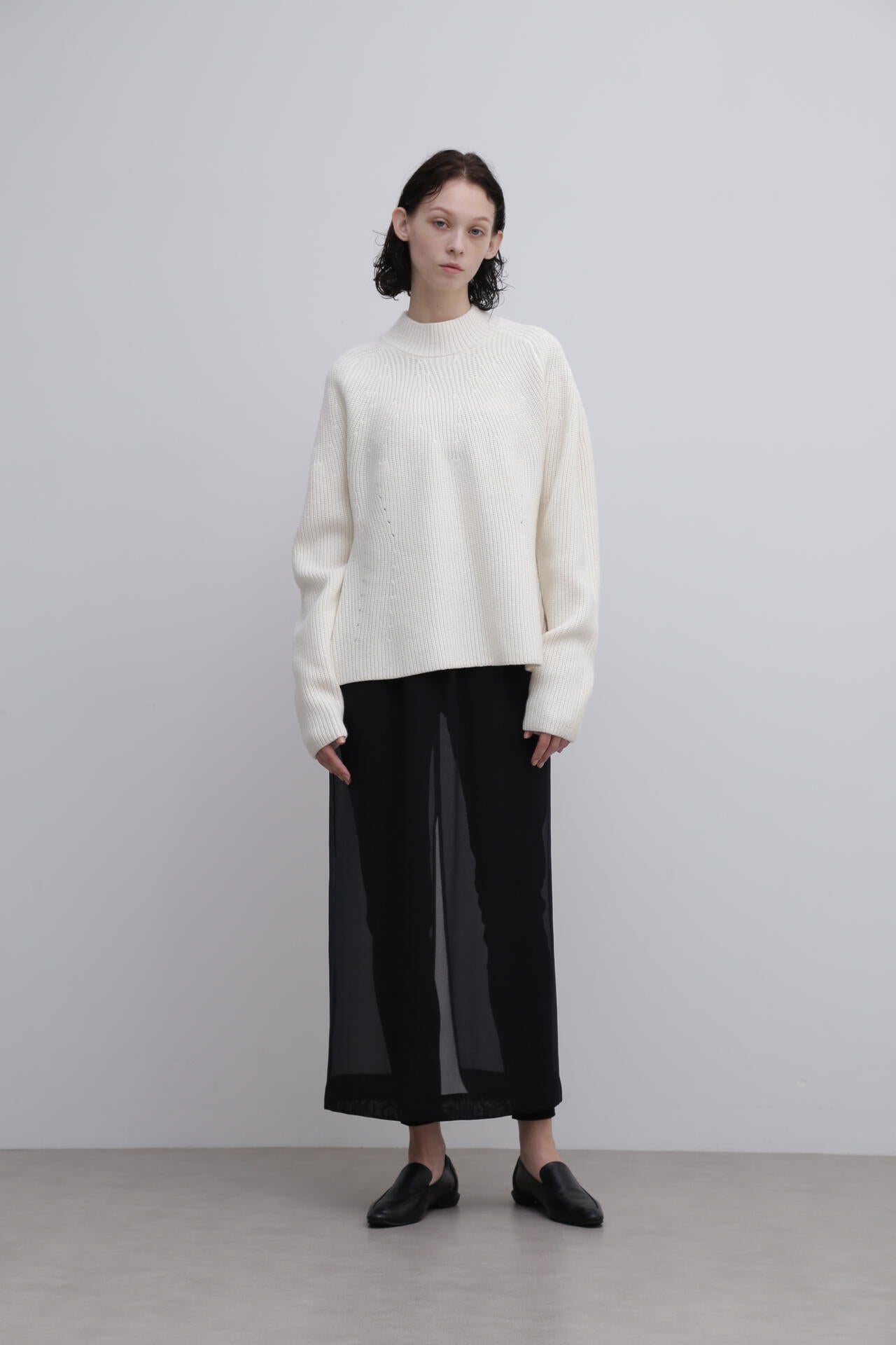 <UNiPH>ウールカシミヤハイネックニット