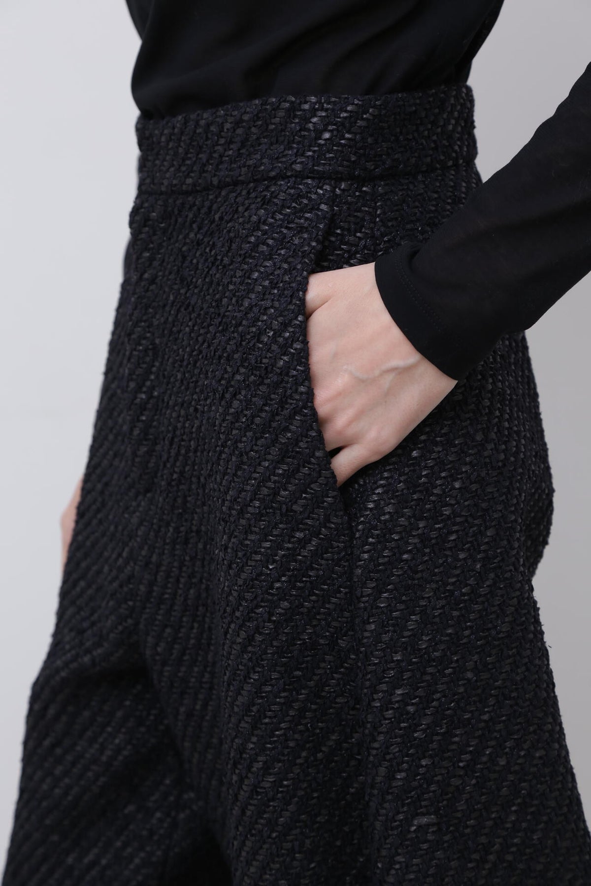 <UNiPH>コーティングヤーンツィードパンツ