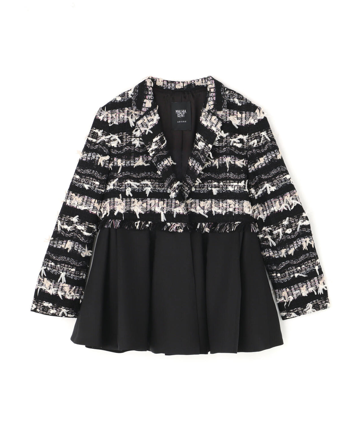 <BLACK LABEL>【MALHIA】ヘイジーサクラツィードジャケット