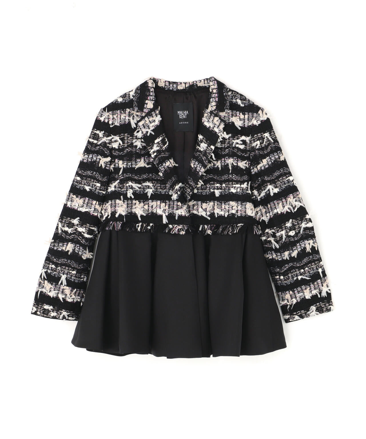 <BLACK LABEL>【MALHIA】ヘイジーサクラツィードジャケット