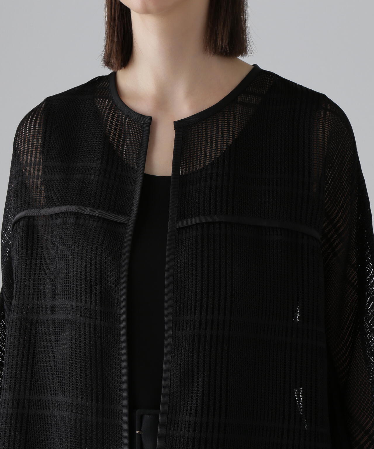 レノクロスチェックジャケット