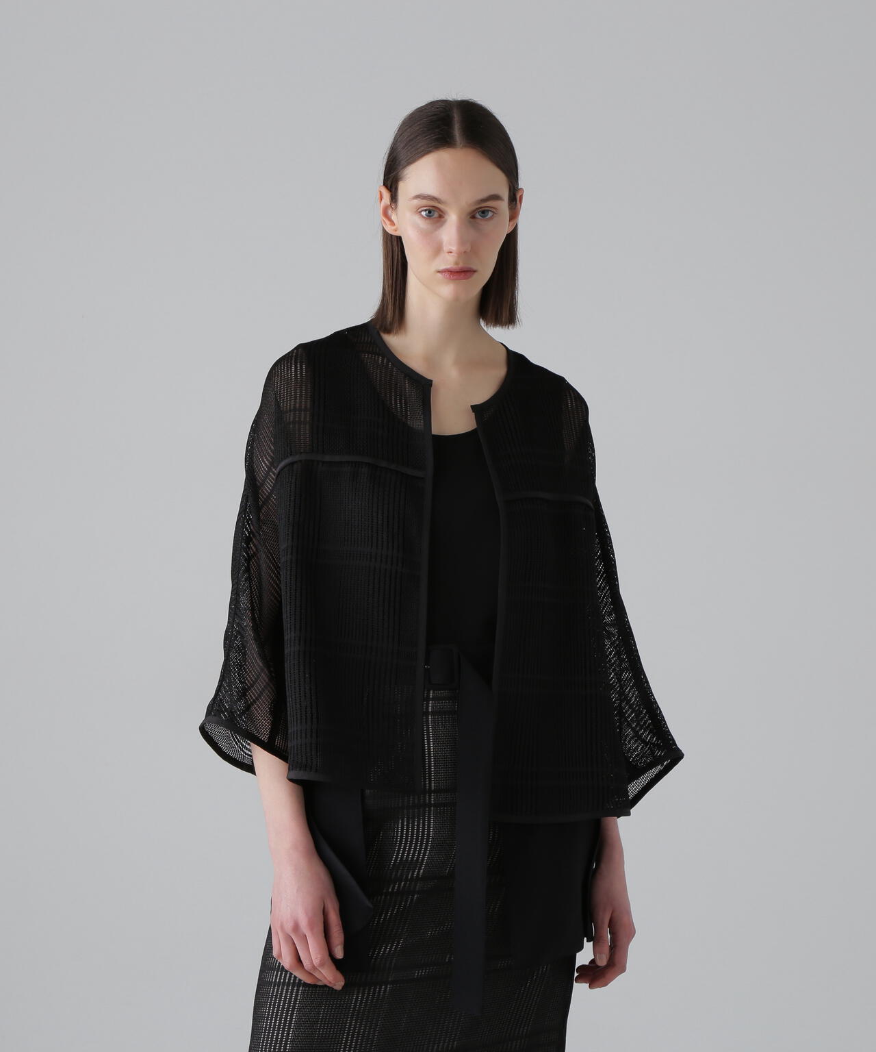 レノクロスチェックジャケット