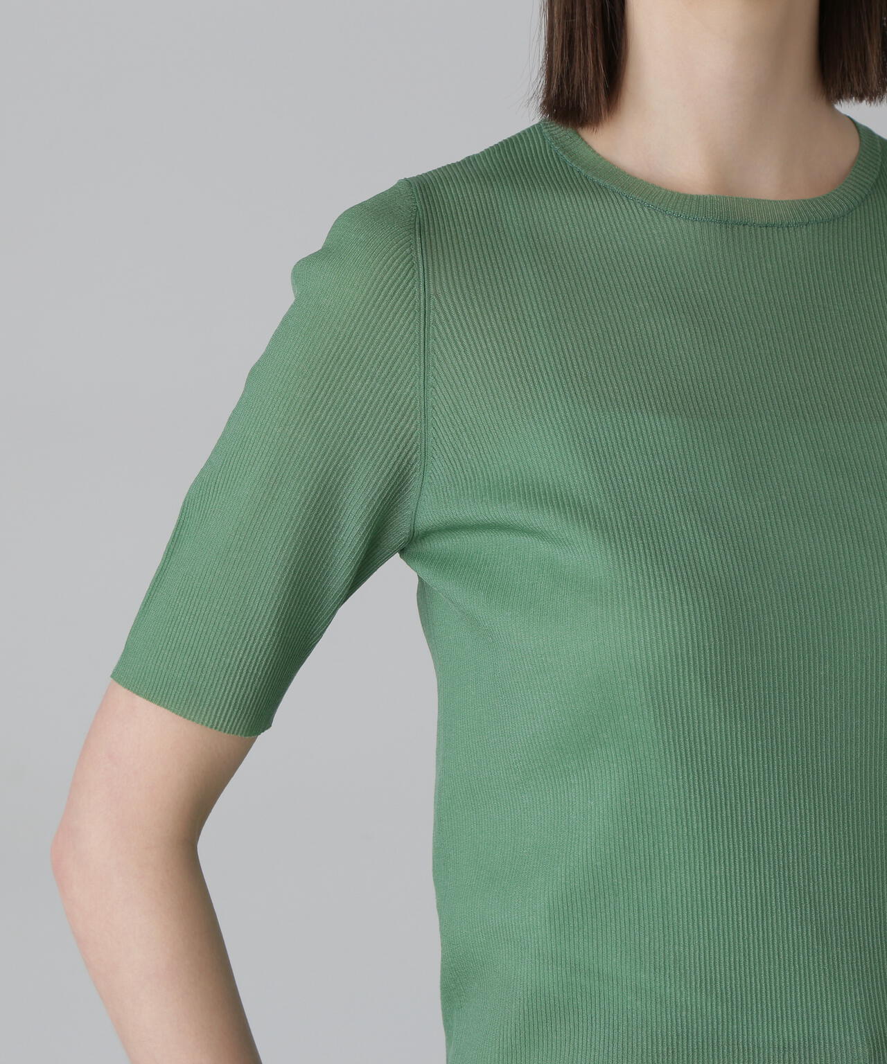 シアーリブニット