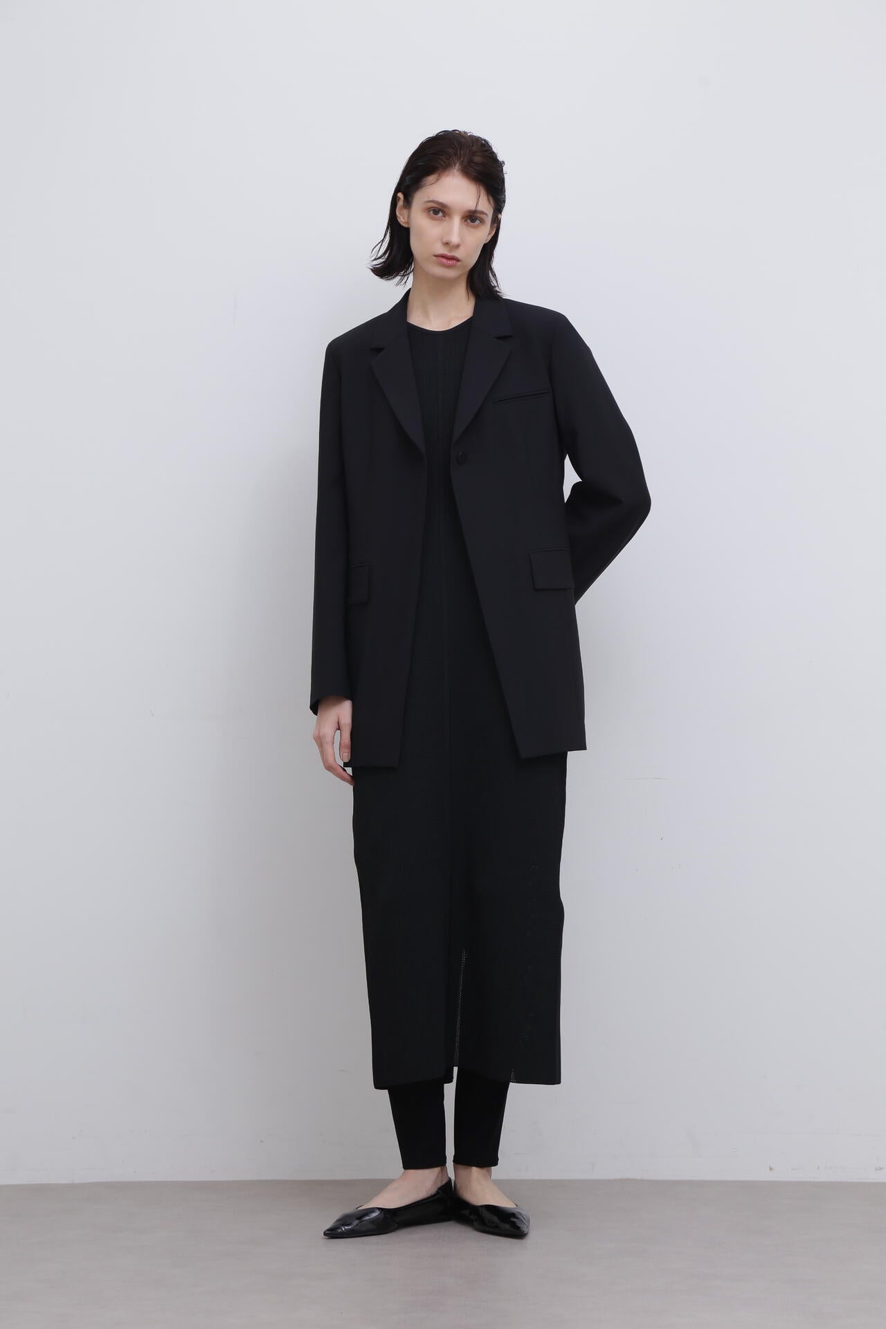<UNiPH>スポンディッシュストレッチメッシュニットワンピース
