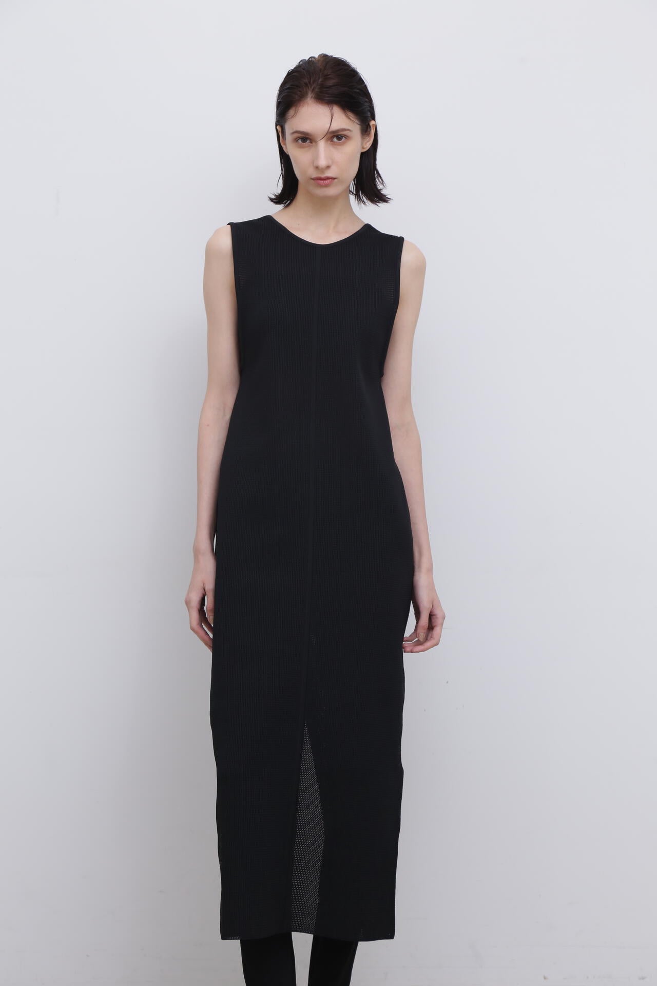 <UNiPH>スポンディッシュストレッチメッシュニットワンピース