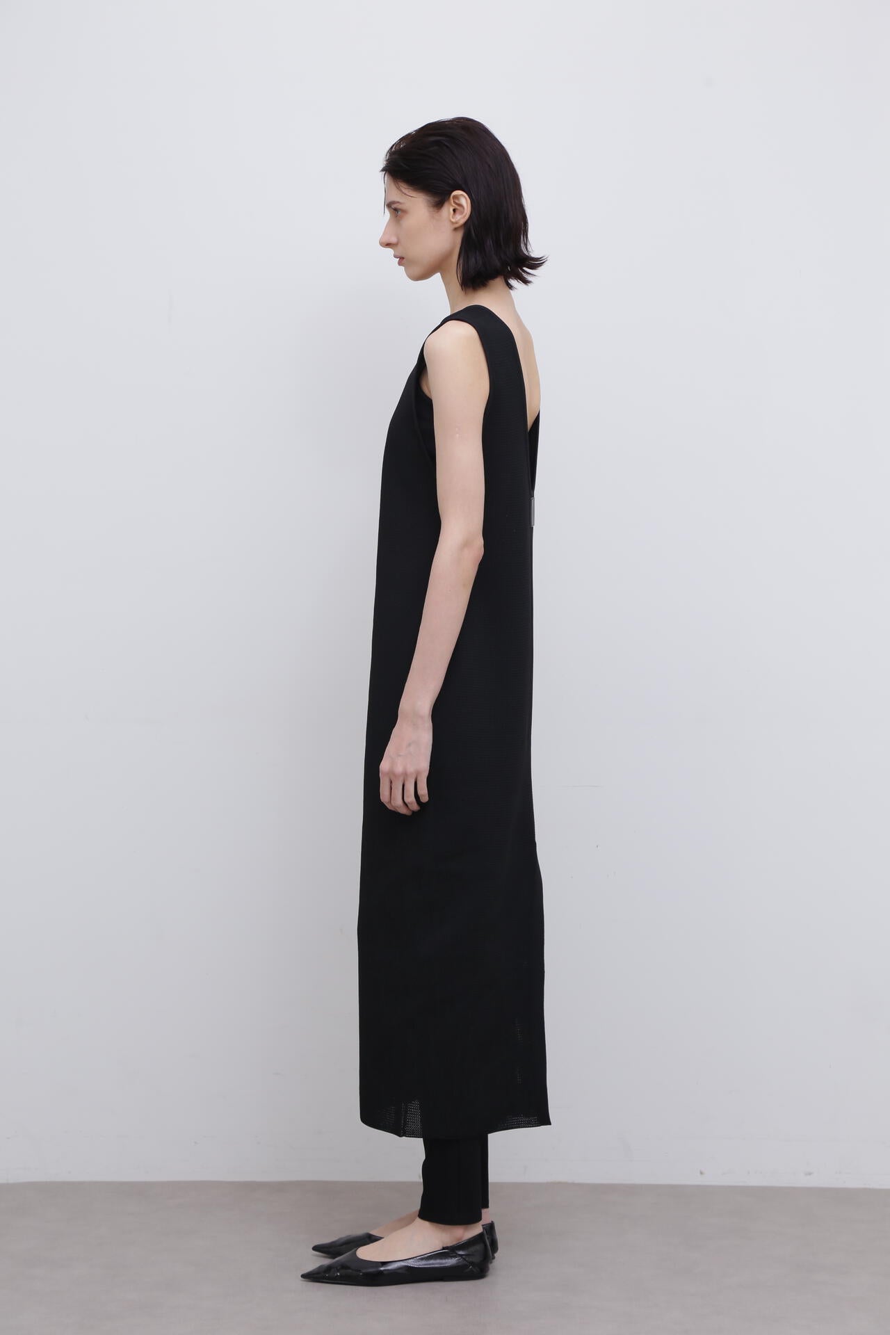 <UNiPH>スポンディッシュストレッチメッシュニットワンピース