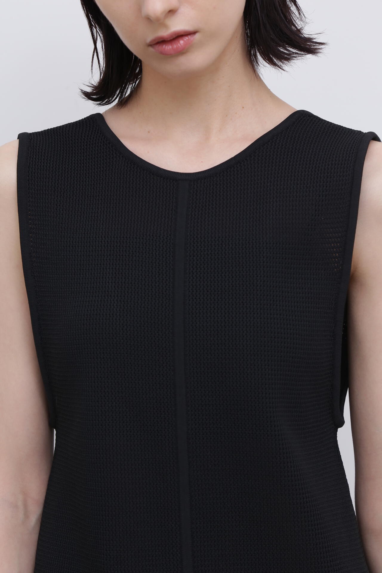 <UNiPH>スポンディッシュストレッチメッシュニットワンピース