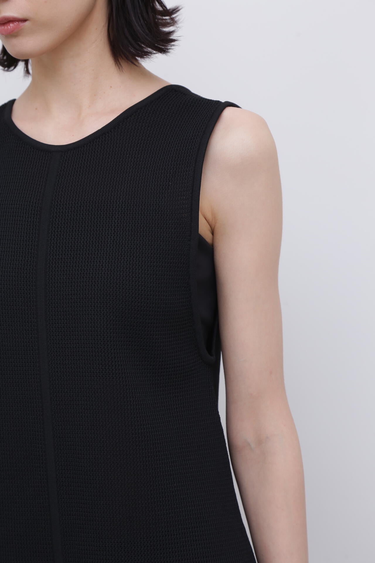 <UNiPH>スポンディッシュストレッチメッシュニットワンピース