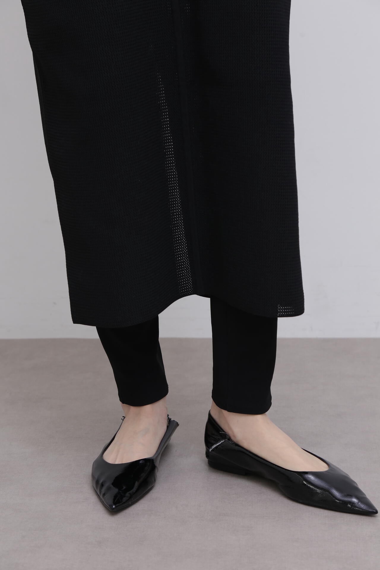 <UNiPH>スポンディッシュストレッチメッシュニットワンピース