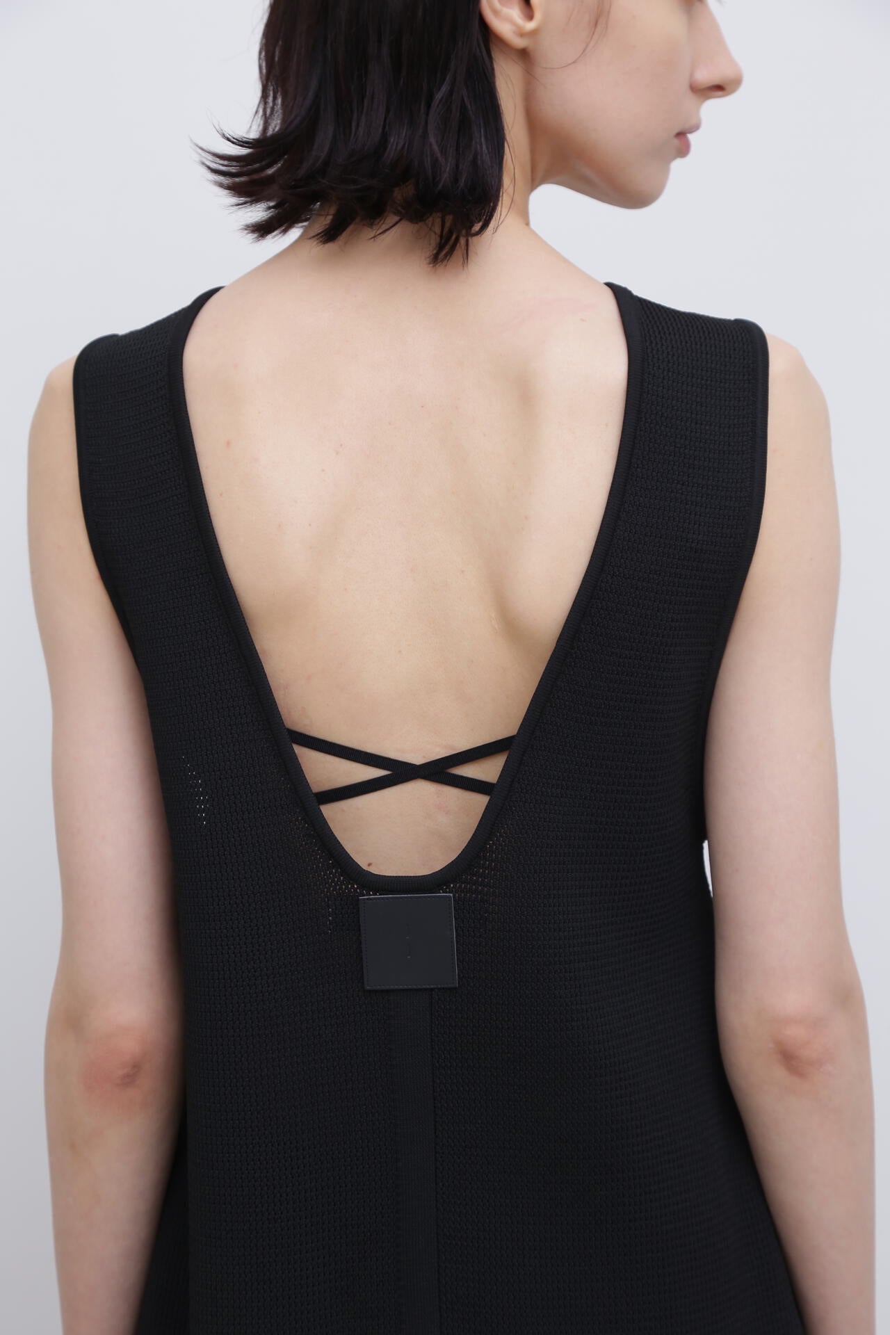 <UNiPH>スポンディッシュストレッチメッシュニットワンピース